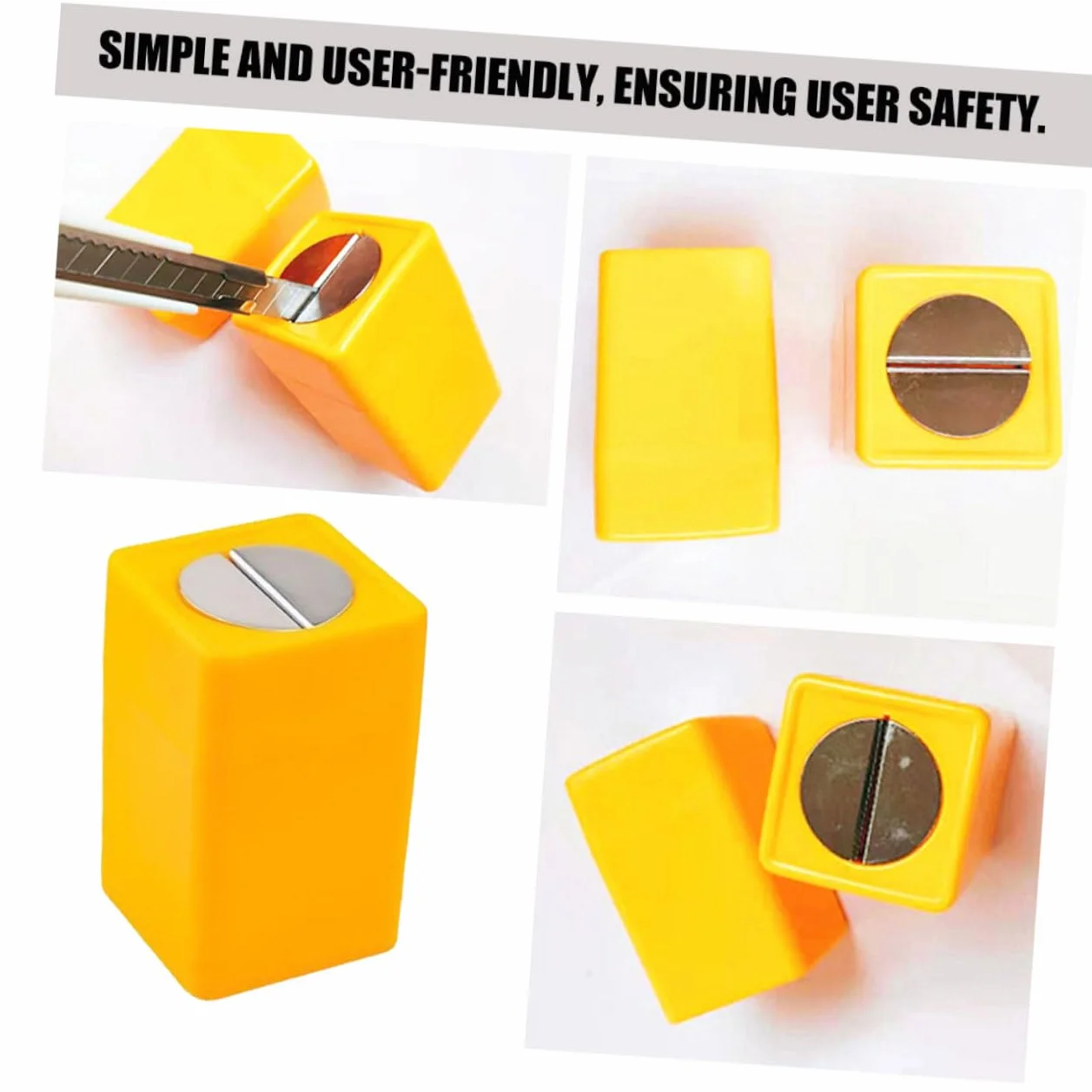 Homoyoyo Scatola di Conservazione Lame Contenitore Smaltimento Sicuro Rotte Custodia Portatile Robusto Set da 3 Pezzi