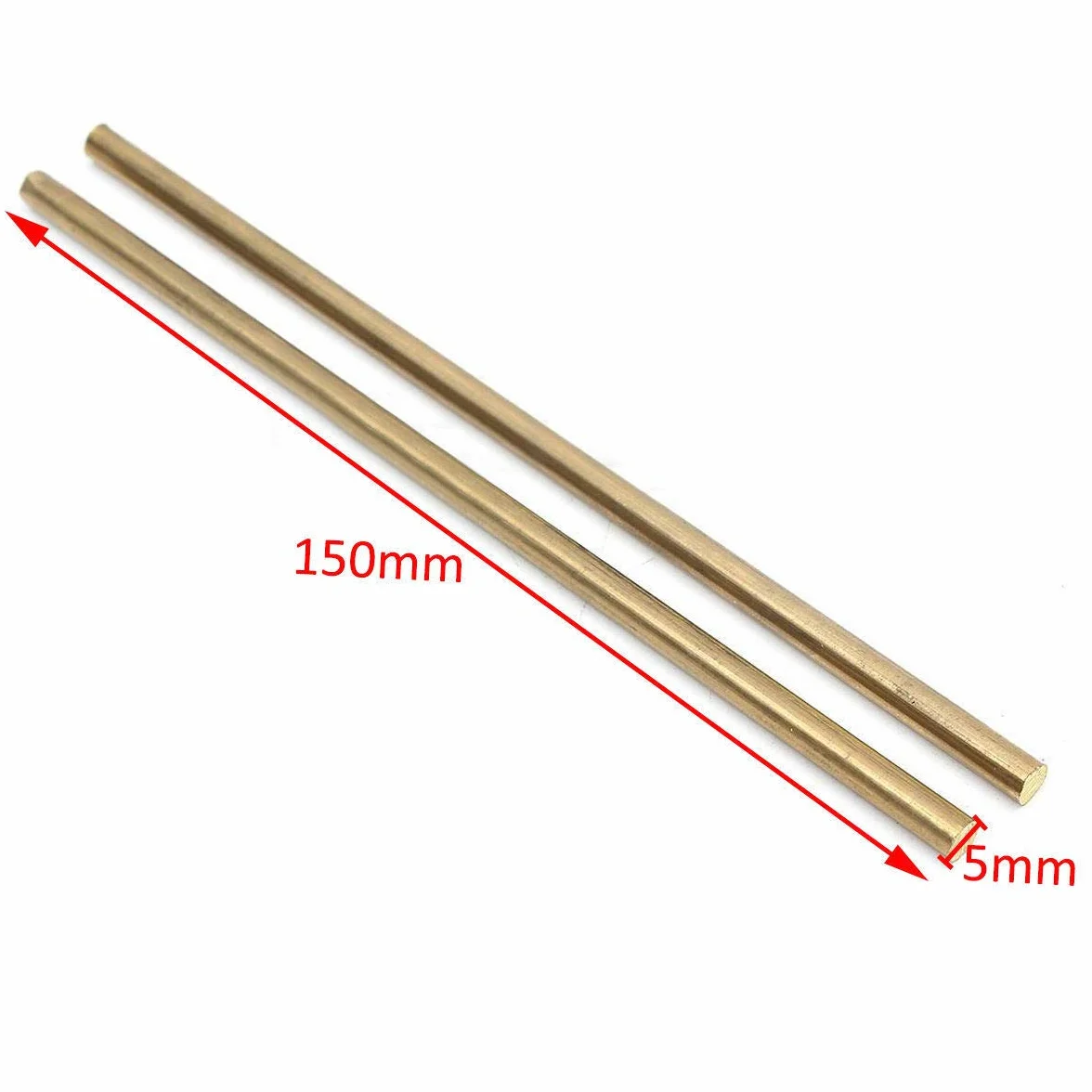 Pręt Okrągły z Mosiądzu Lity 5mm x 150mm