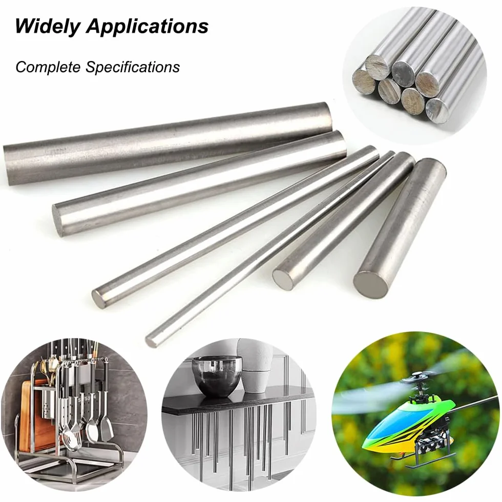 Aste rotonde in acciaio inossidabile 304, diametro 13 mm, lunghezza 250 mm, per industria e fai da te
