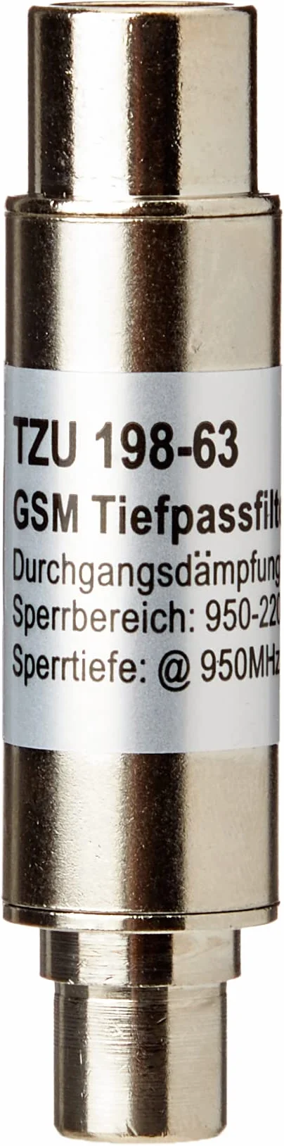 Axing TZU 198-63 Filtro Low-Pass DVB-T 5-862 MHz da coassiale maschio a femmina