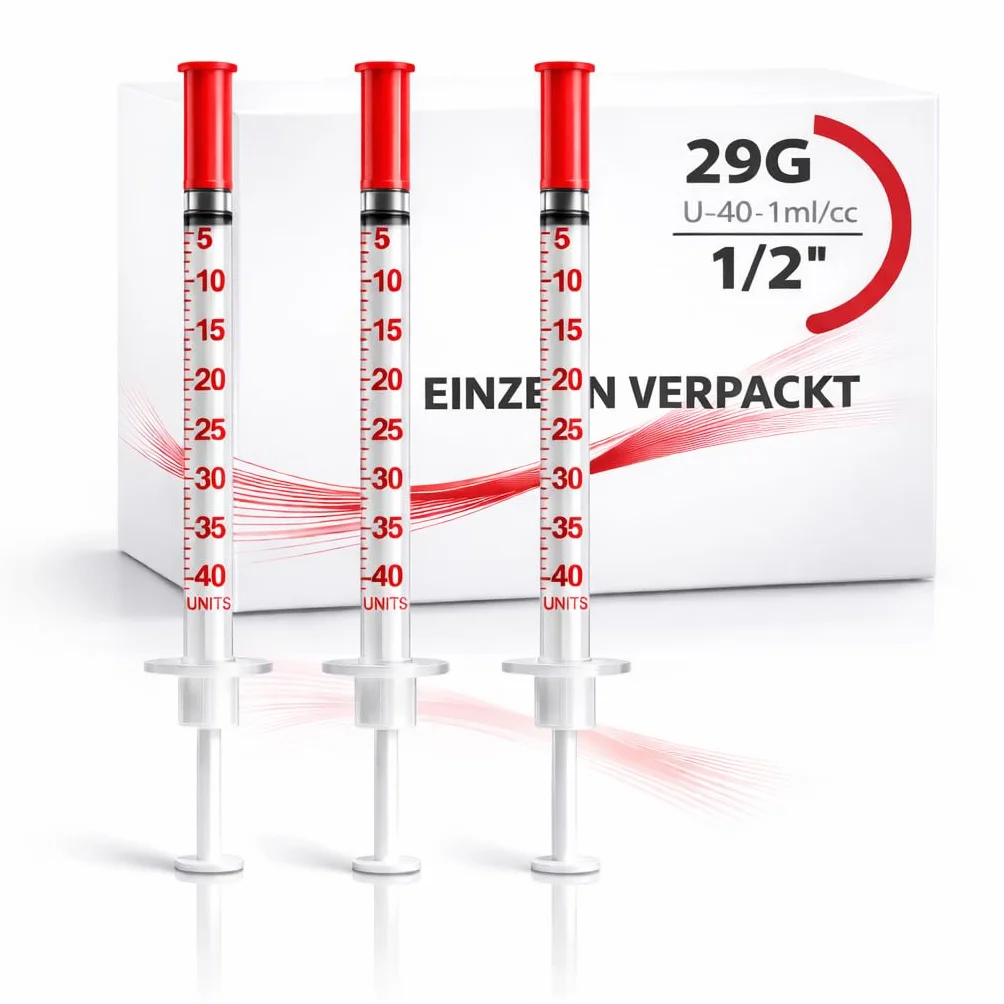 U40 1 ml Precision Dispensing Tubes 29 g x 1/2" (0.33 x 12.7 mm) for Animal Care Laboratory