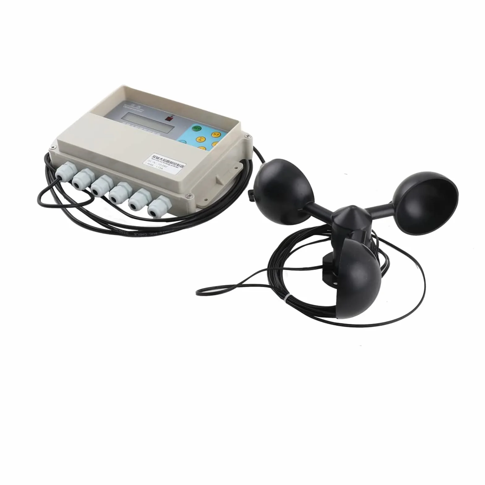 Sistema di Inseguimento Solare Automatico Dual Axis Solar Tracker Controller Telecomando Doppio-ASSE Tracking Affronta Automaticamente Il Sole con Sensore di velocità del Vento
