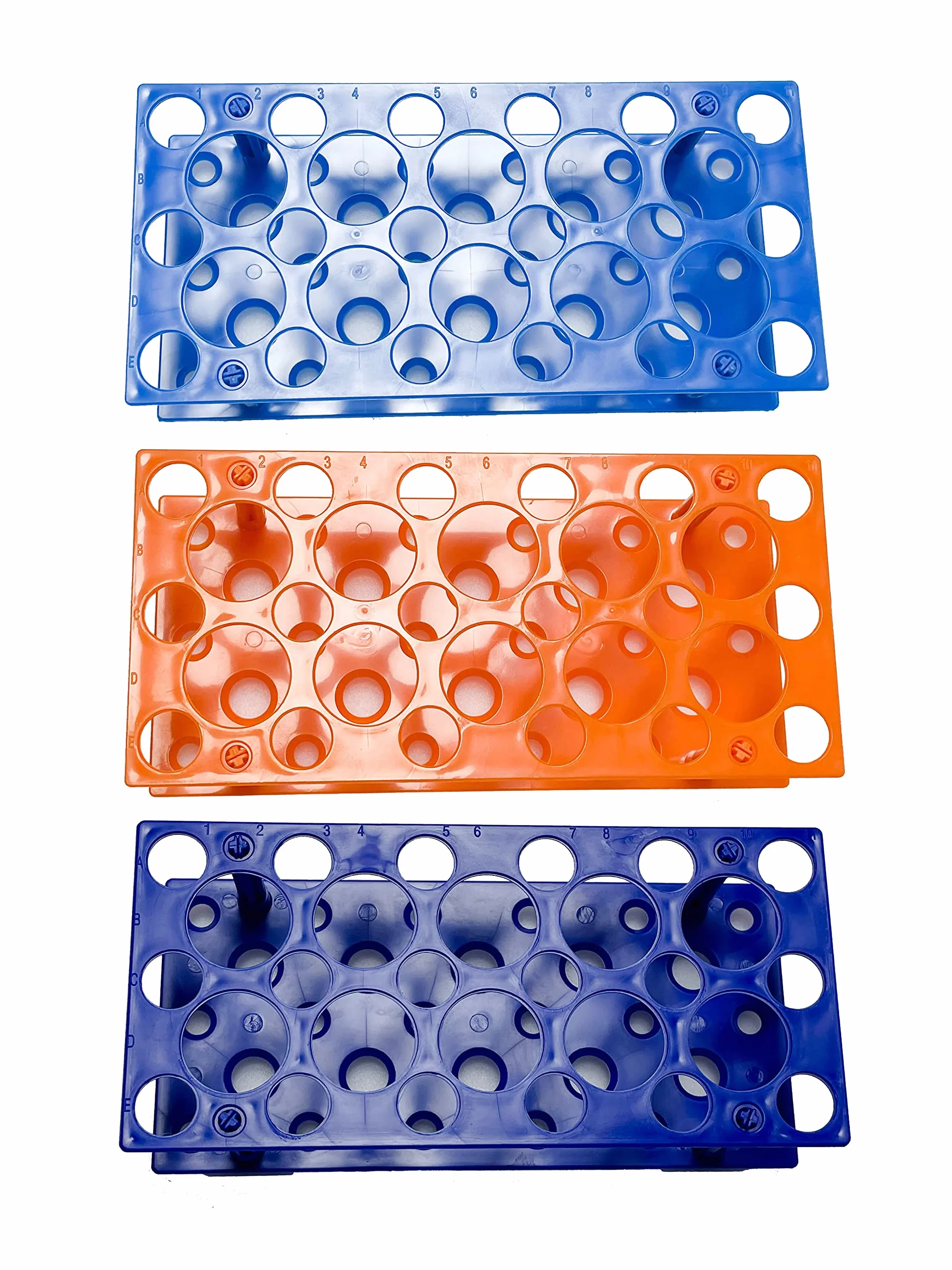 MUHWA Portaprovette da Centrifuga, 28 Pozzetti, per 10/15/50 mL, in Plastica, da Laboratorio