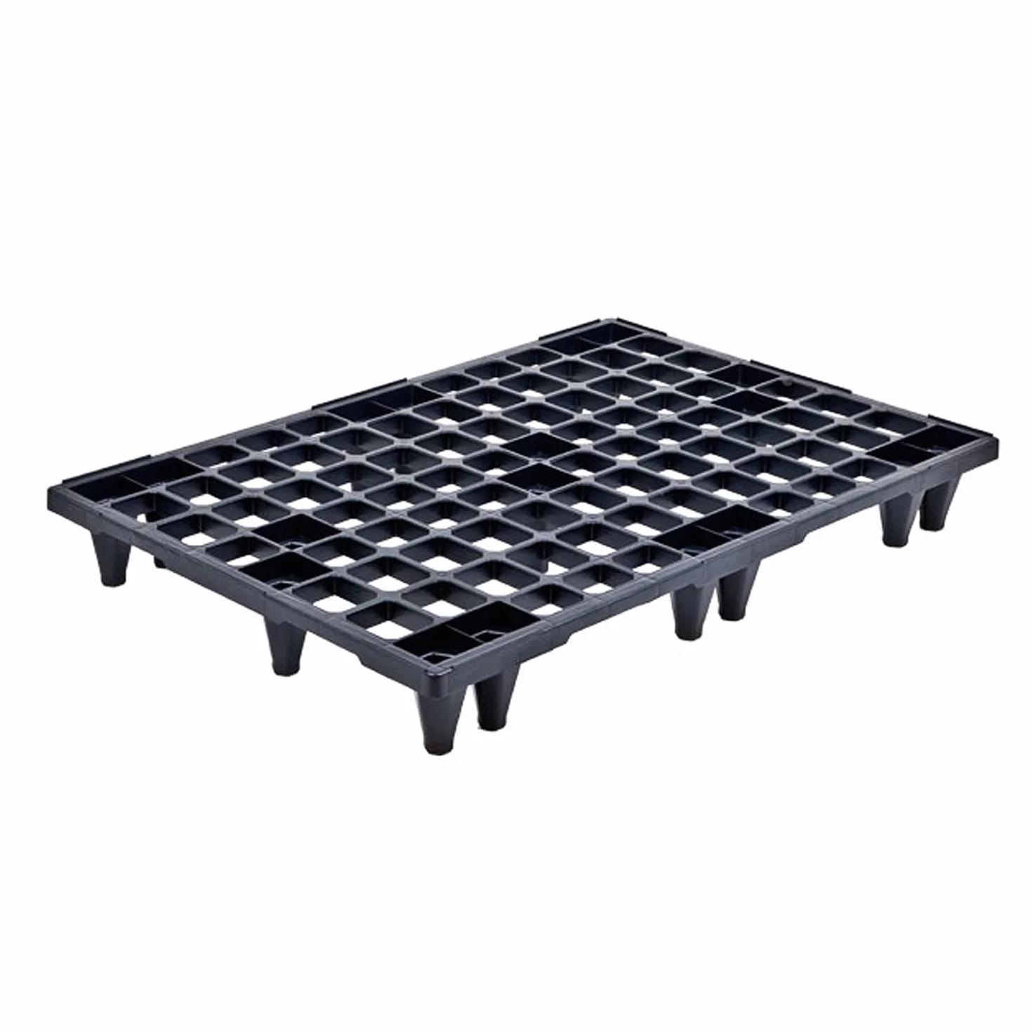 Propac Z-PALECO Pallet in Plastica Nero, 80 x 120 x 13,5 cm