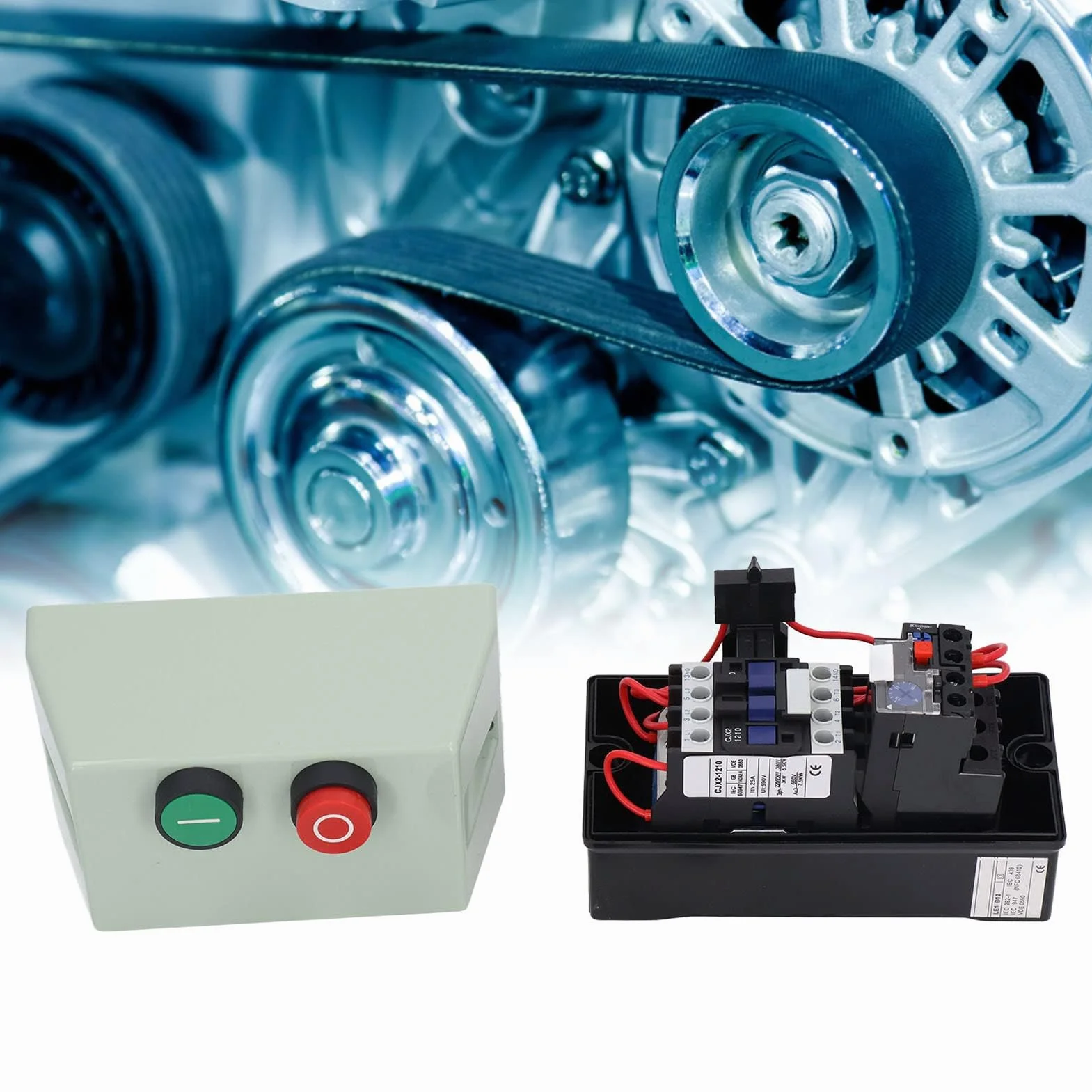 LE1D09M7 Controllo Avviamento Motore Elettrico Magnetico, Monofase 220 230 V 7A 3 Fasi 380 400 V 10A Avviamento Magnetico Interruttore On-off Avviamento Motore Elettrico