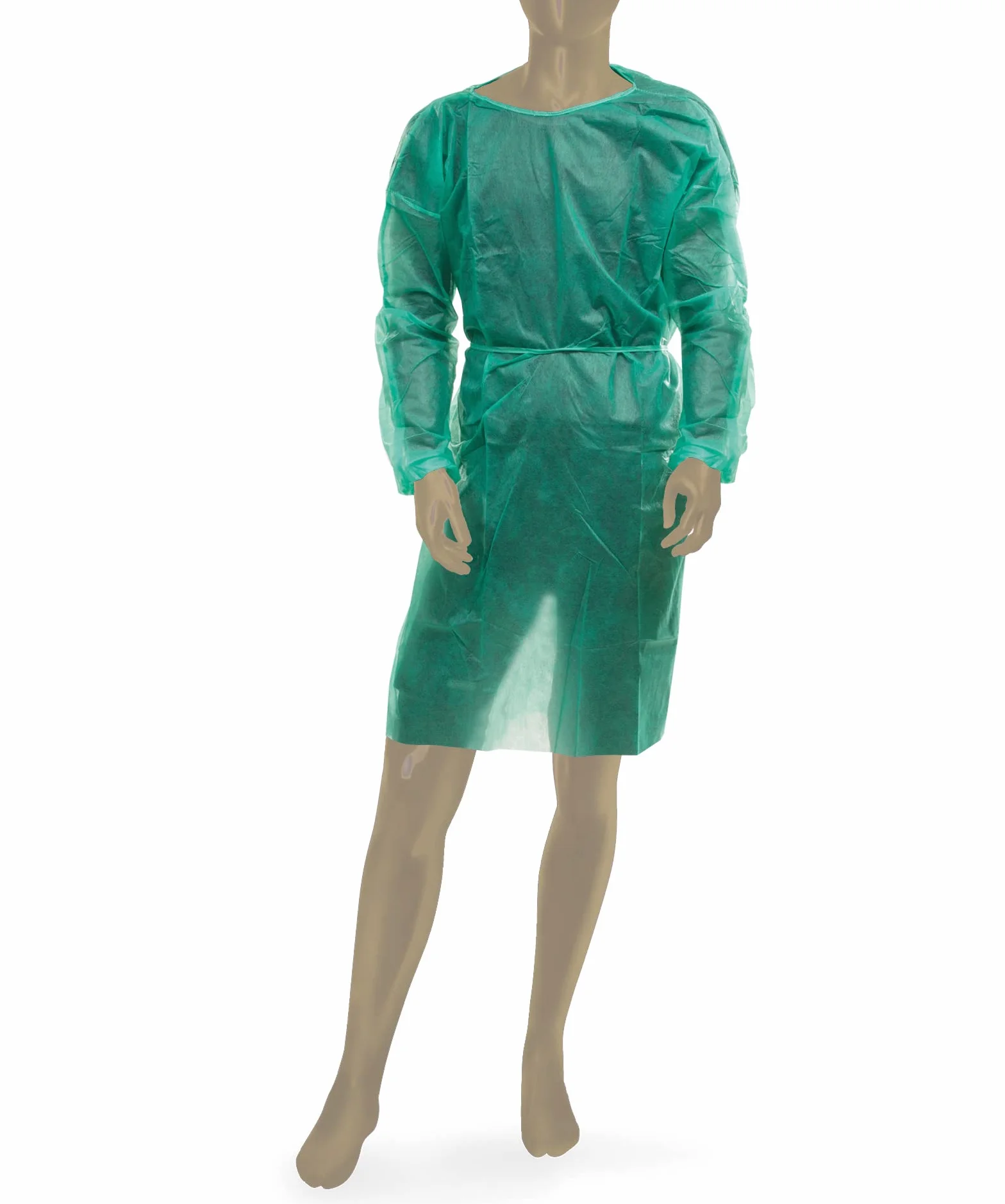 Gisinti Camici Monouso TNT 30GR Dispositivo Medico Classe I Non Sterili Verde 10 Pezzi