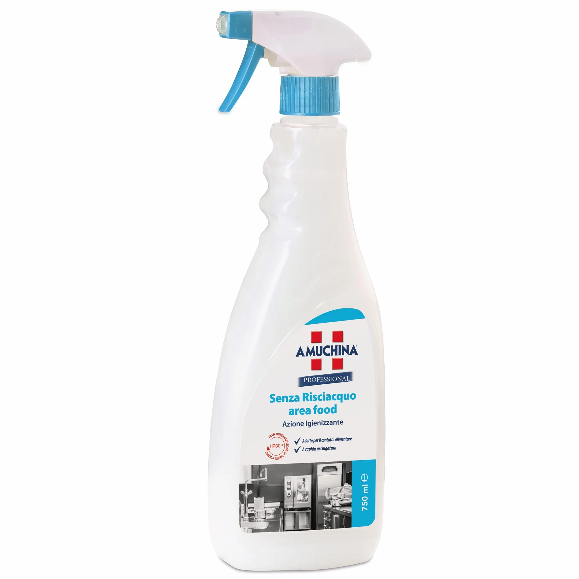 Amuchina Professional 91756 Igienizzante Multiuso Area Food senza Risciacquo, 750 Ml