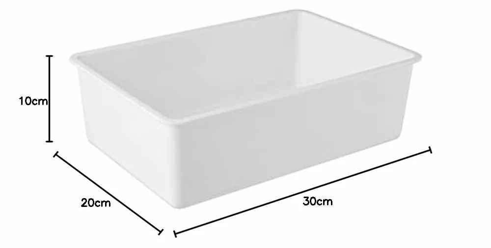 Giganplast Vaschetta idonea per il trasporto e l'esposizione degli alimenti, Misura/e - cm 30x20 h.10-4 Litri (Confezione da 2)