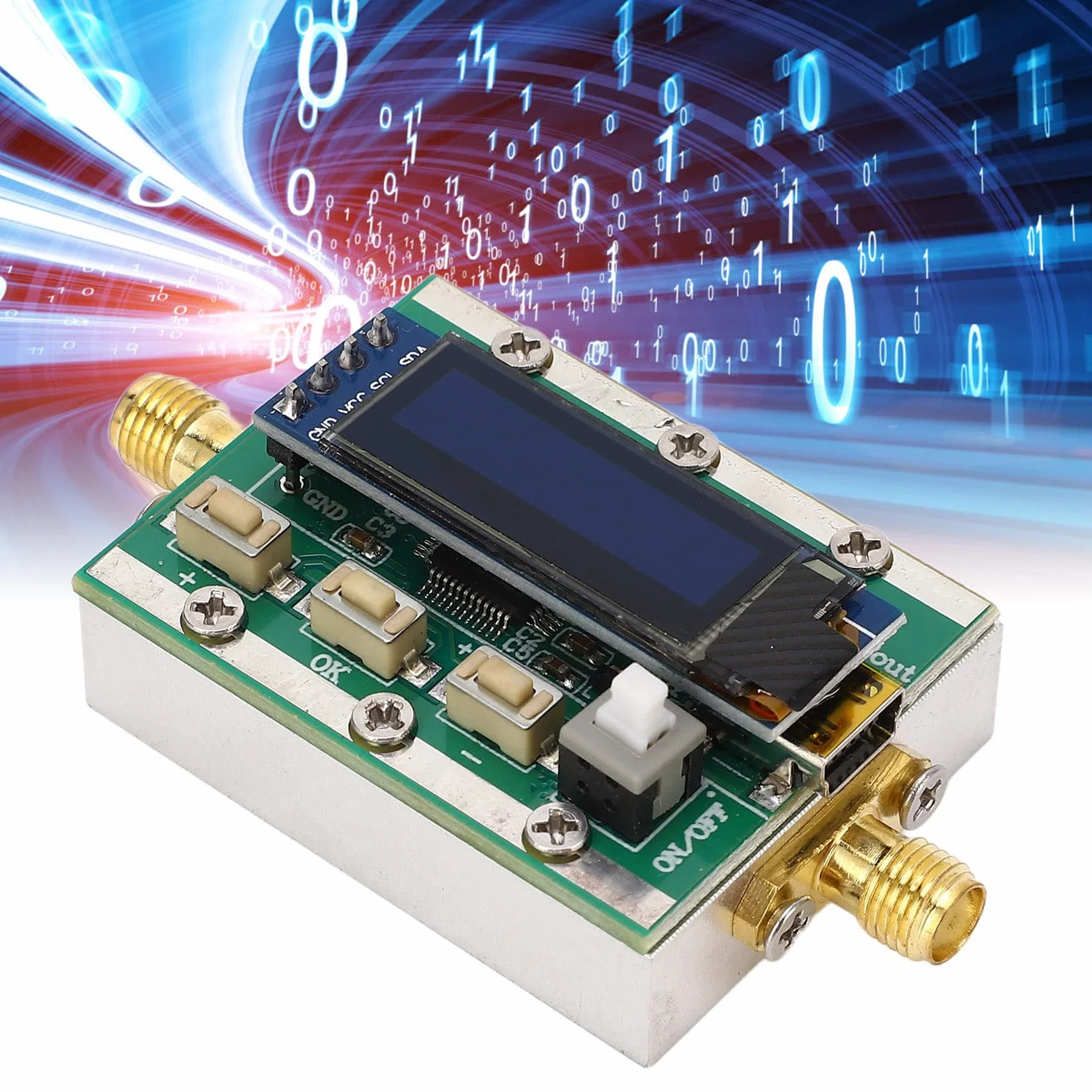 Attenuatore RF Programmabile Modulo Digitale -3800 MHz, Incrementi 0 a 31 DB, Guscio CNC, Controllabile PC, Modulo Attenuatore RF Variabile 5 V per Controllo