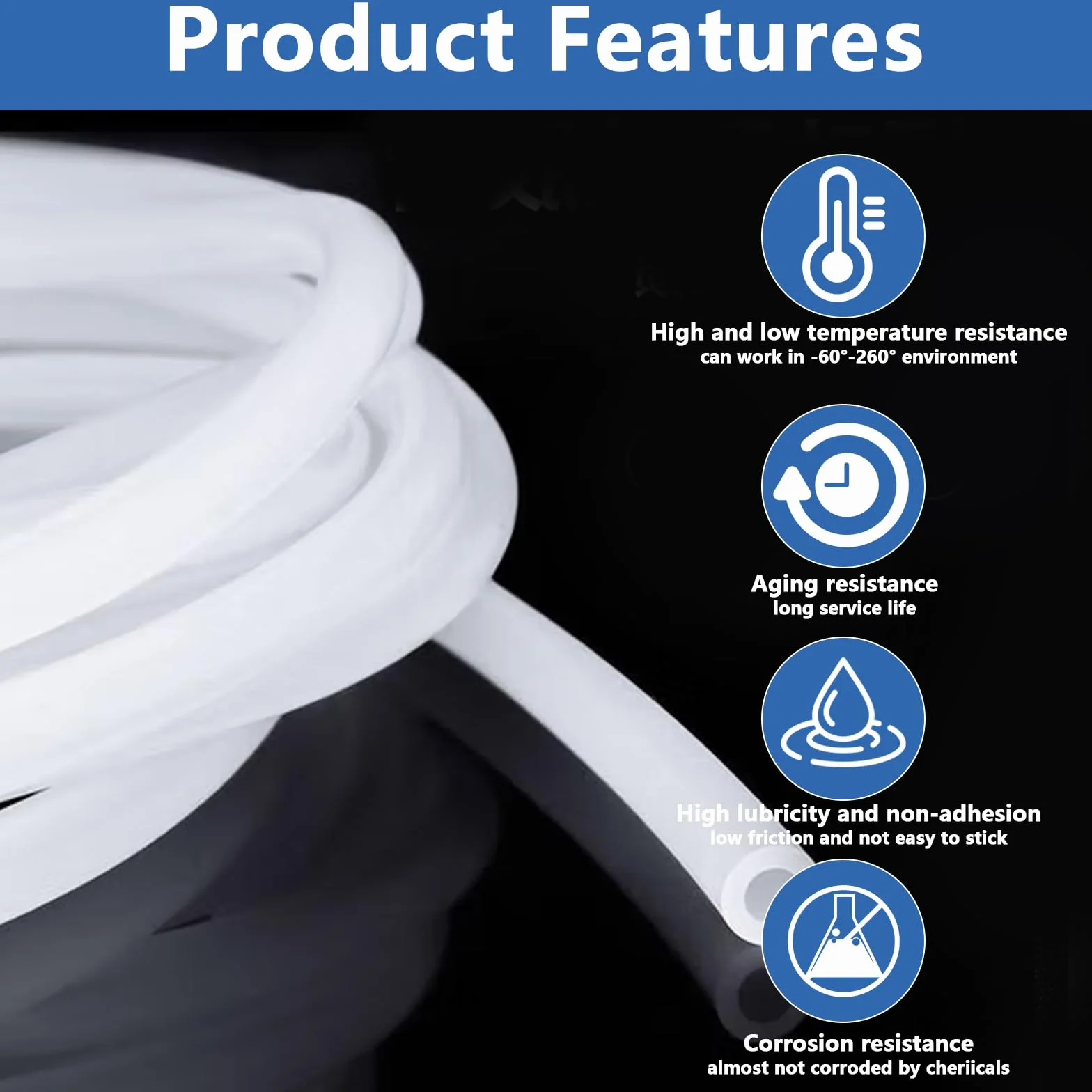 Tubo in PTFE 10m 2,5 mm ID x 4 mm per stampante 3D 1,75 mm Bambu Lab A1/A1 mini/P1P/P1S/X1C
