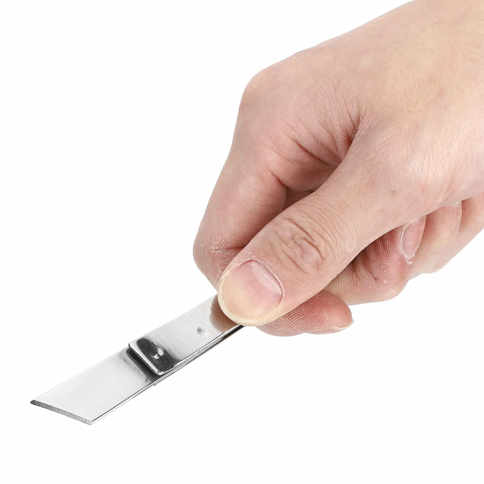 HEEPDD Strumento per Cappone in Acciaio Inossidabile, Strumento per Coltello per Cappone di Squisita Fattura, 5 Pezzi per Strumenti per Allevamenti di Pollame Strumento per Pollo di Castrazione