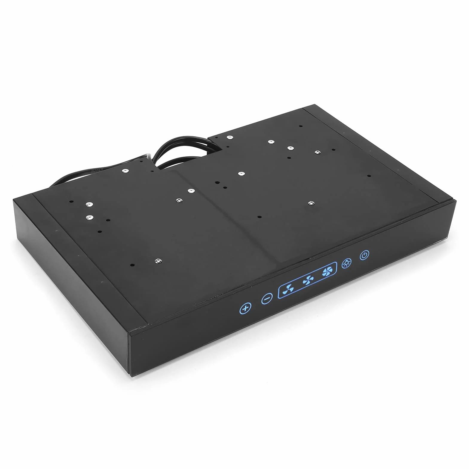 Cappa, Cappa Cucina 12V 3 Velocità Regolabile con Schermo Touch Luce LED per Camper Van Yacht Cucina e Altri Scenari