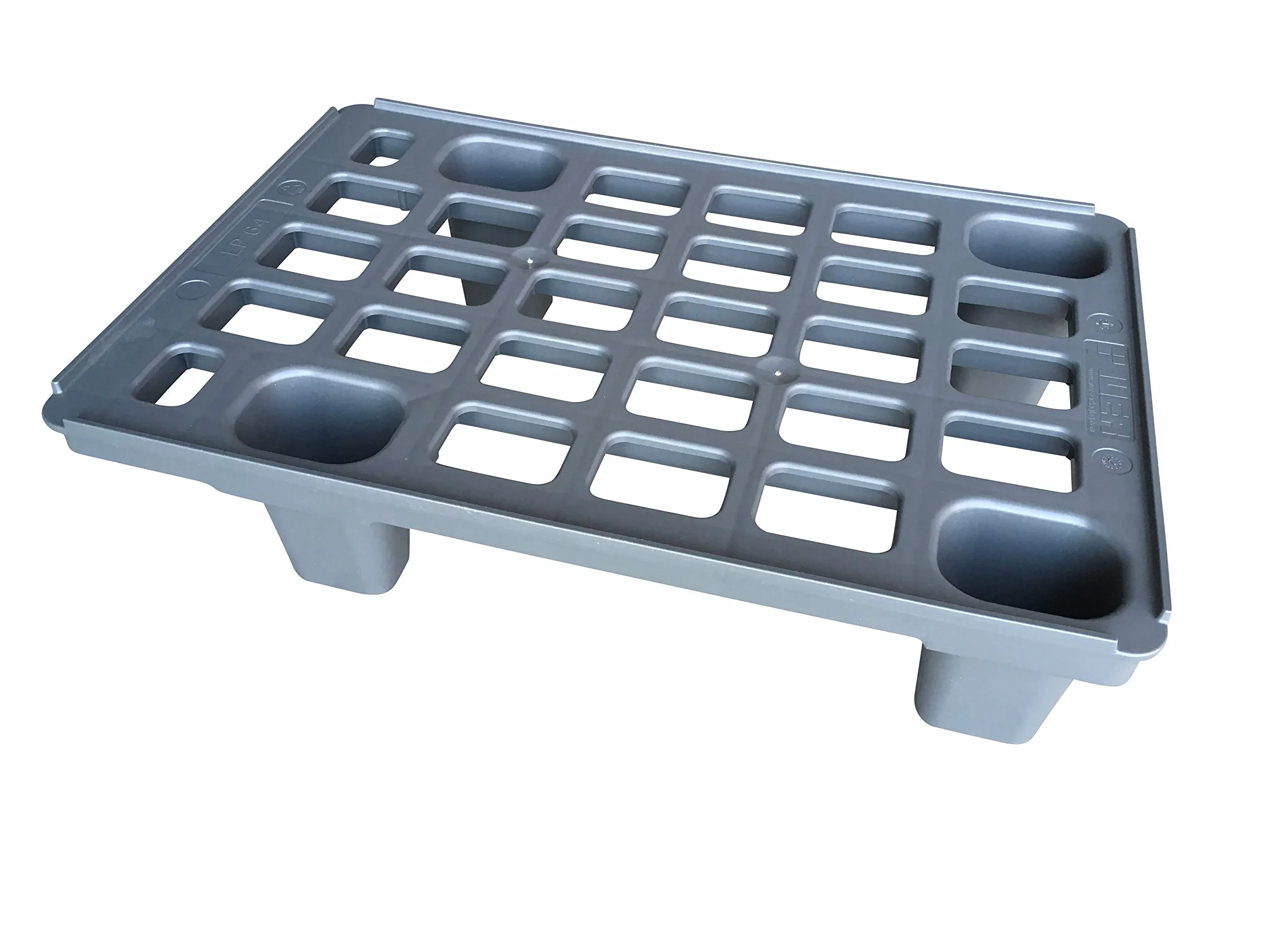 Pallet leggero, 60 x 40 cm, in plastica, 1/4 della misura standard europea, con metro pieghevole incluso