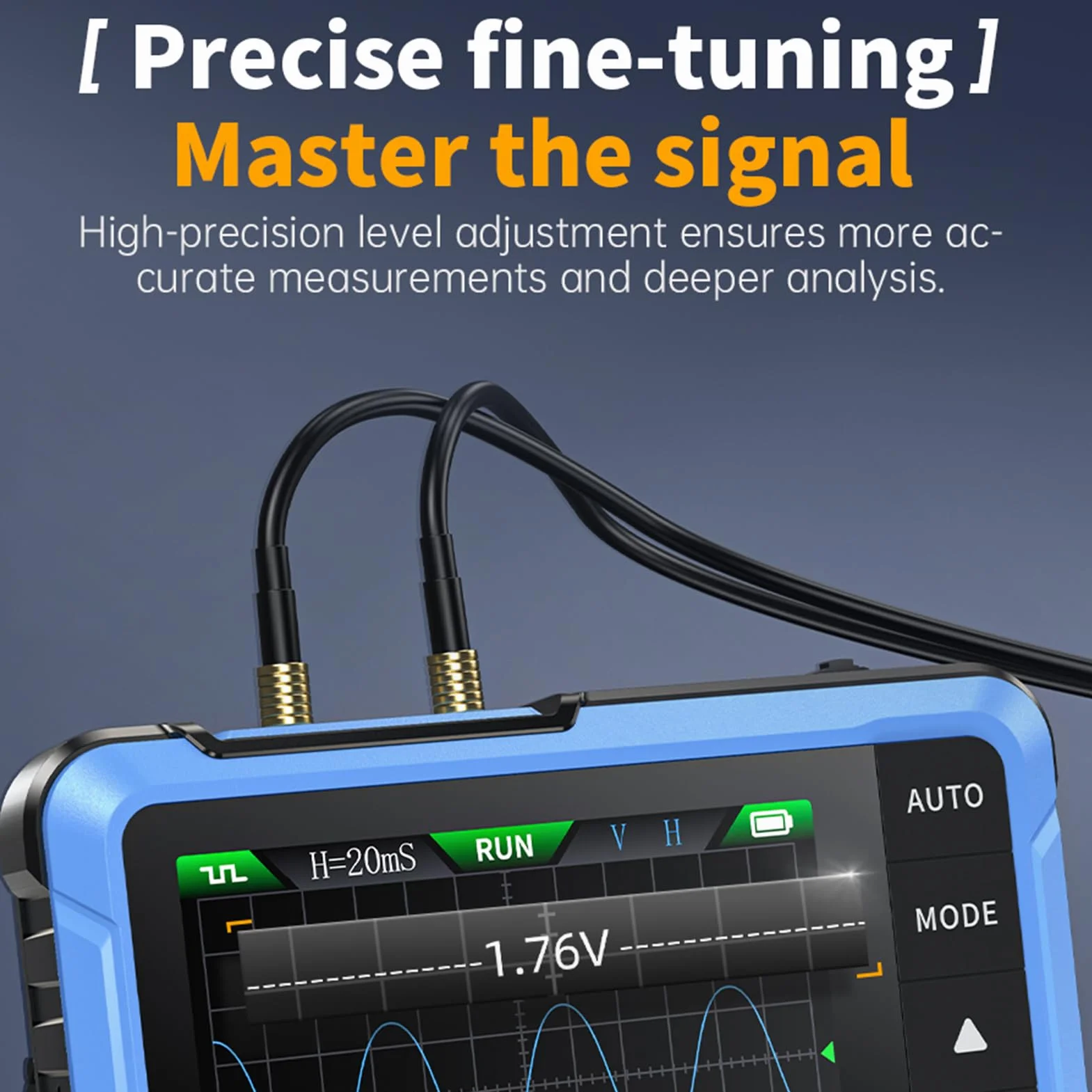 DEWIN Oscilloscopio Digitale DSO510 2 in 1 Portatile 2,8 Pollici TFT 10 MHz 48 MS/s