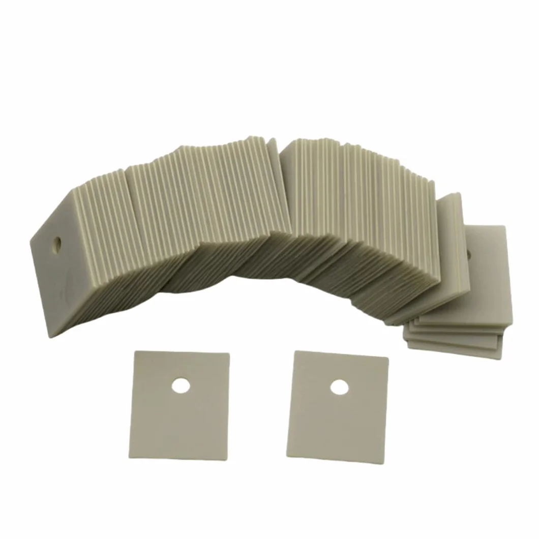 Foglio ceramico di nitruro di alluminio 10 pezzi 12x18.5x0.635mm Substrato isolante termoconduttivo