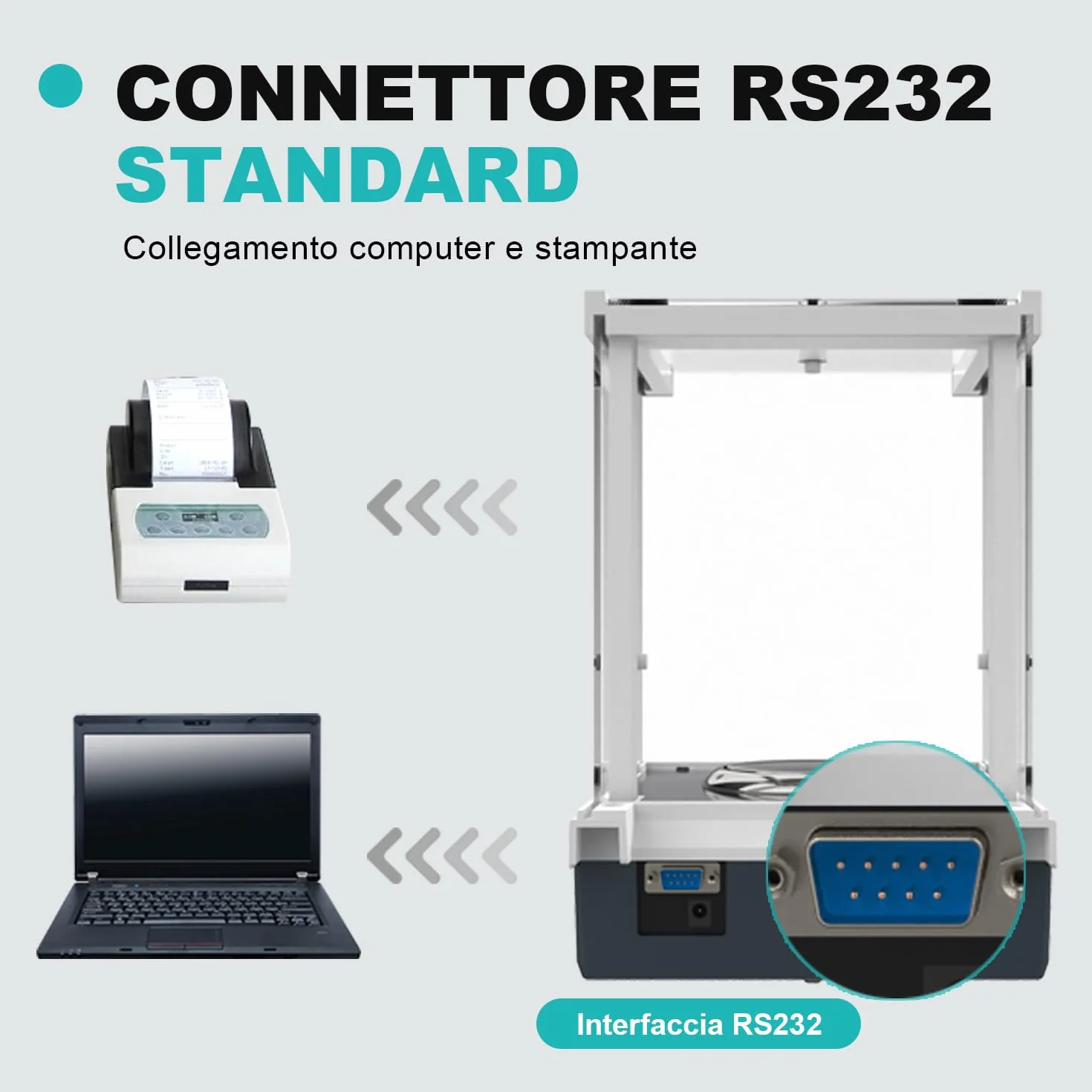 JOANLAB Bilancia Analitica 120g x 0.1mg, Bilancia da Laboratorio Professionale con Calibrazione Esterna, Precisione 0.0001g per Laboratorio, Gioielli(FA1204)