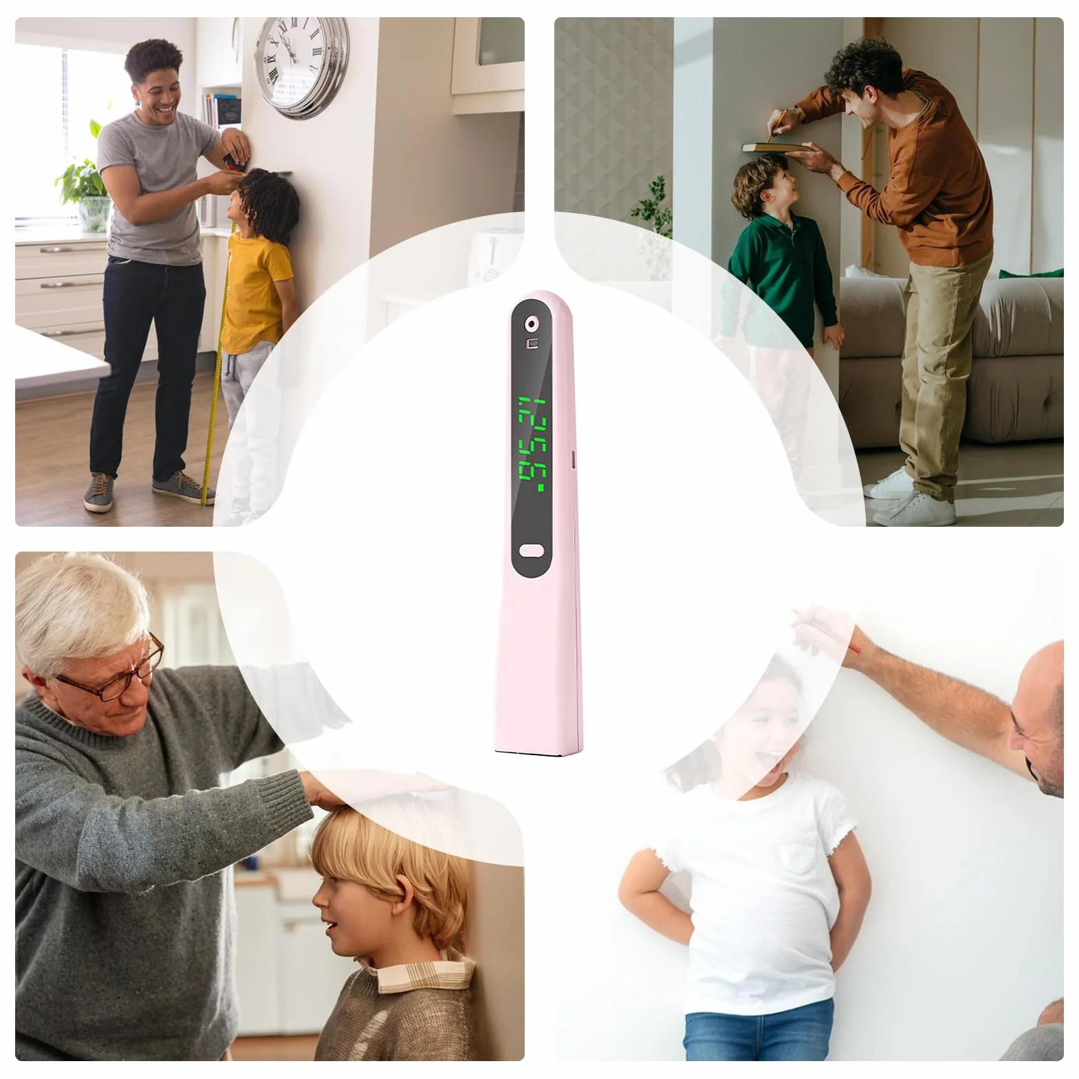 Dispositivo Di Misurazione Altezza - Righello Elettronico Portatile E Palmare - Dispositivo Portatile Per Misurazione Altezza | per l'Uso in Casa, Palestra, Ufficio, Ambulatorio, per Professionisti Sa