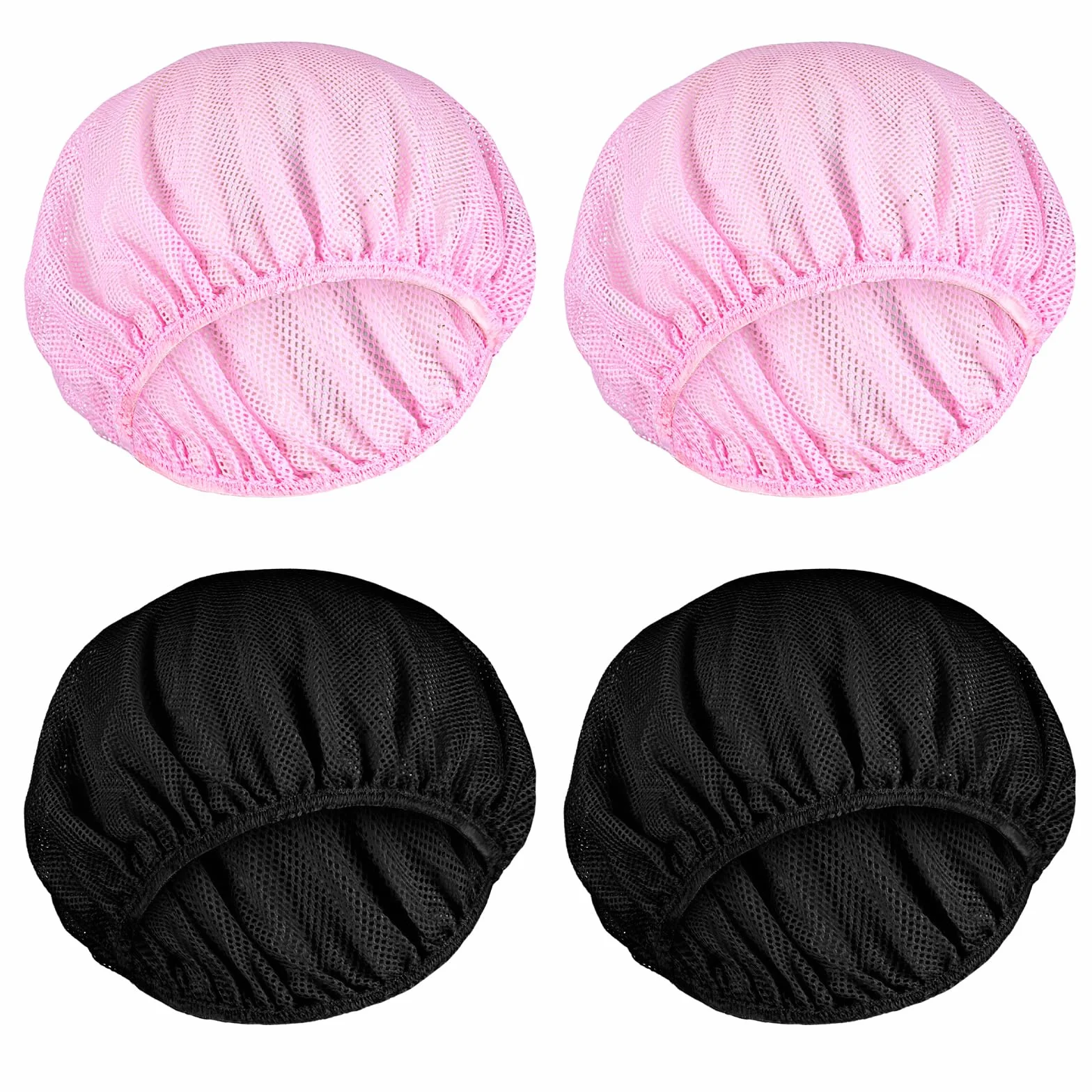 TIESOME Rete per capelli per dormire 4 pezzi Bonnet Sleep Cap regolabile per donne