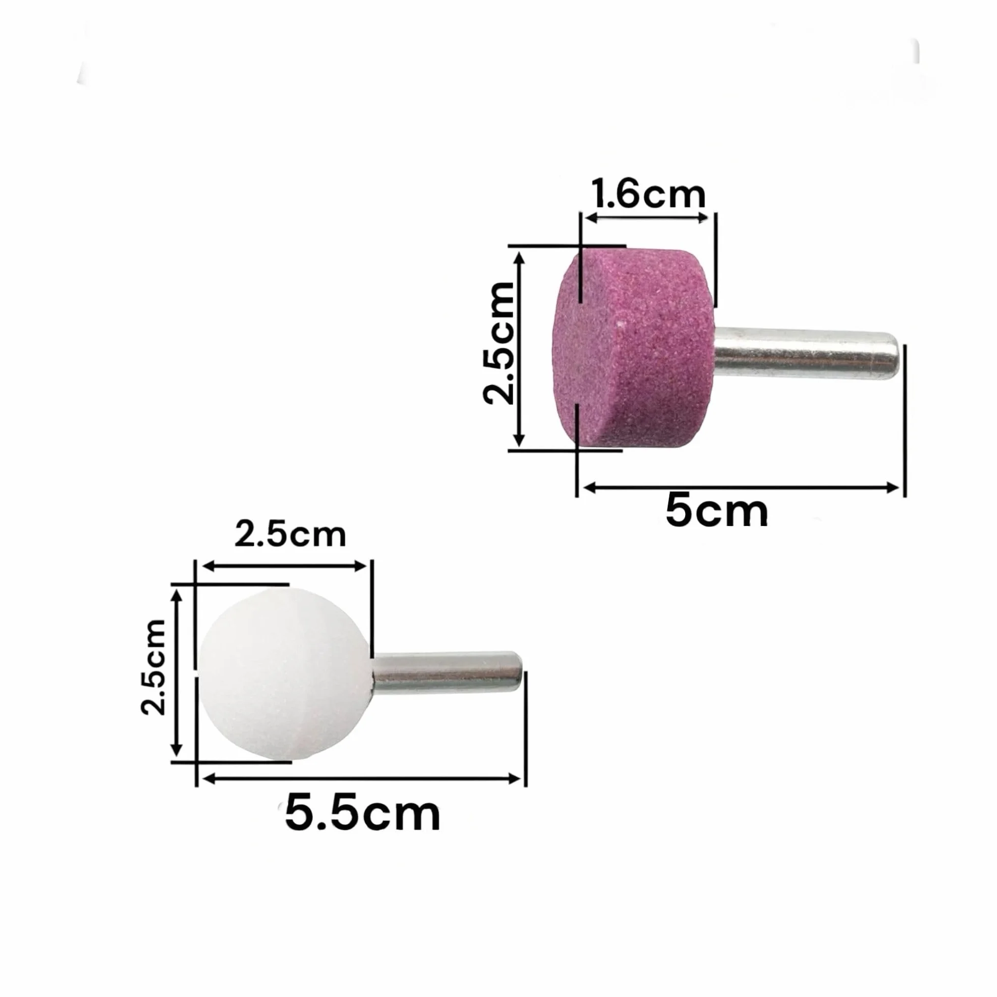 Set Punte Trapano 5 Pietre Abrasive 1/4" (6 mm) per Lavori di Precisione, Mola per Trapano, Avvitatore, Punta Trapano Levigatrice Pietra da Rettifica