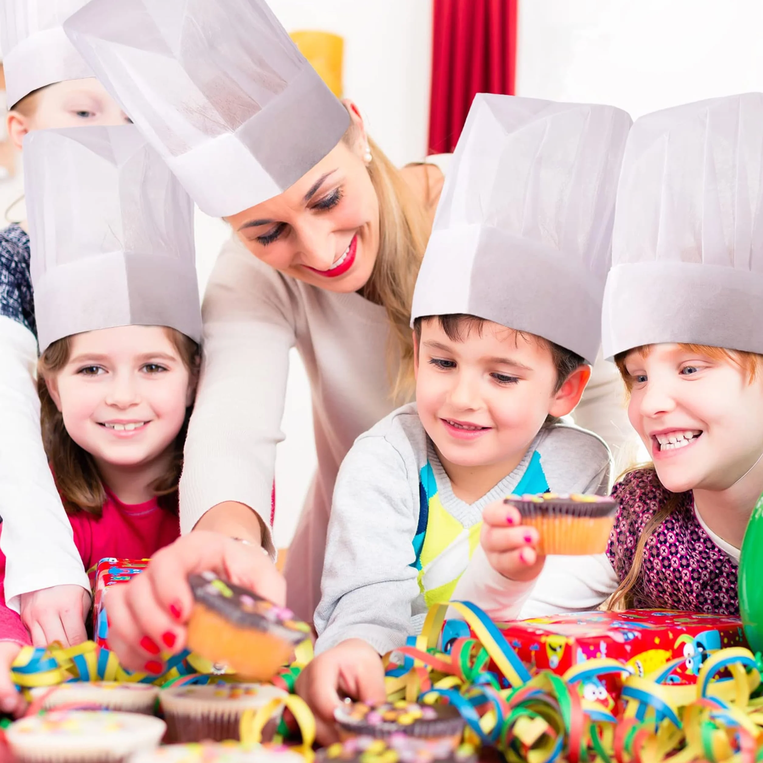 Cappello Da Cuoco Unisex Chef Usa E Getta Traspirante Cappelli Da Cucina Per Uomo Donna Adulti