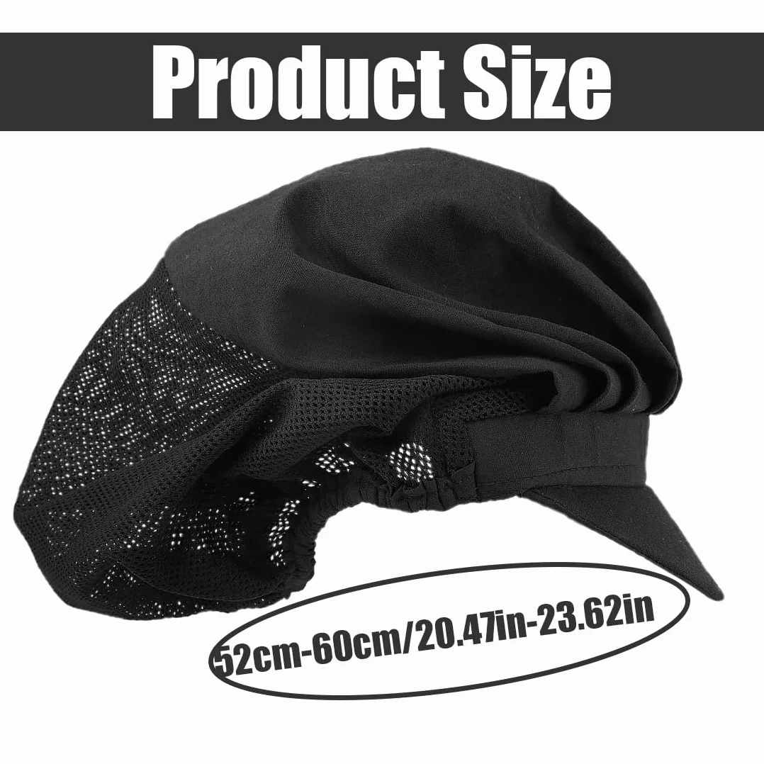 Cappelli da Cuoco Monouso Confezione da 2 Nero
