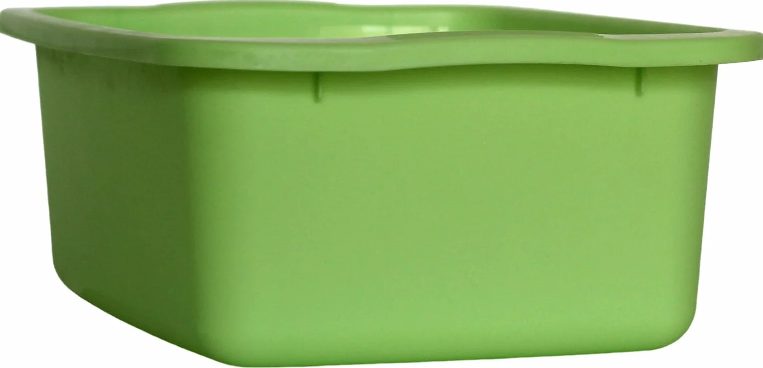 Macchiavelli catino rettangolare verde 10L plastica vaschetta multiuso 42x31x15,5 cm