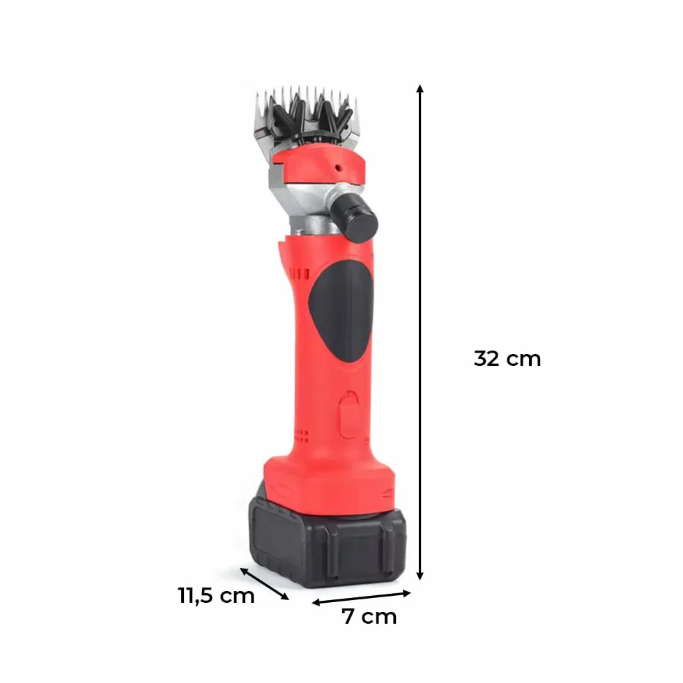 Tosatrice Elettrica Professionale per Pecore 48V Kit Completo Ricaricabile con Doppia Batteria
