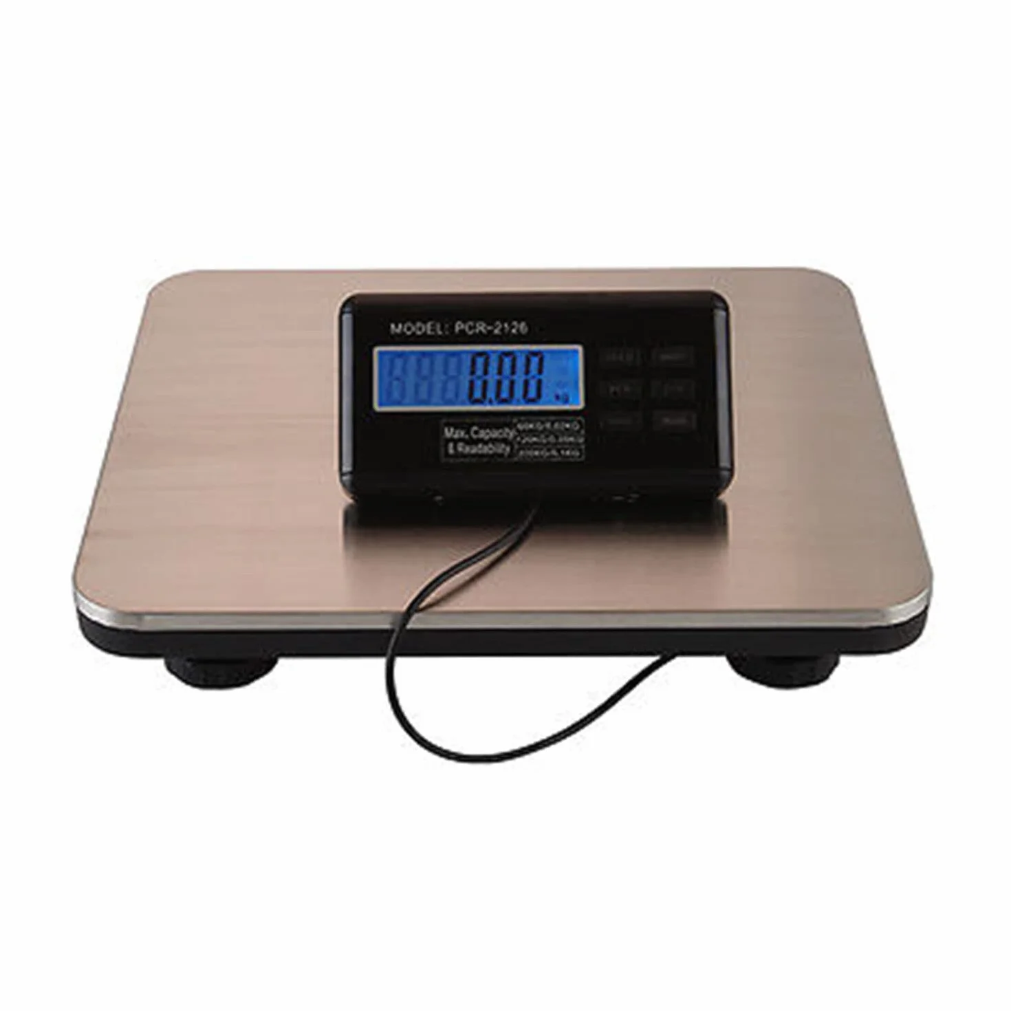 Bilancia industriale piattaforma 300kg acciaio inox Display LCD pesa pacco 100g 150kg 50g