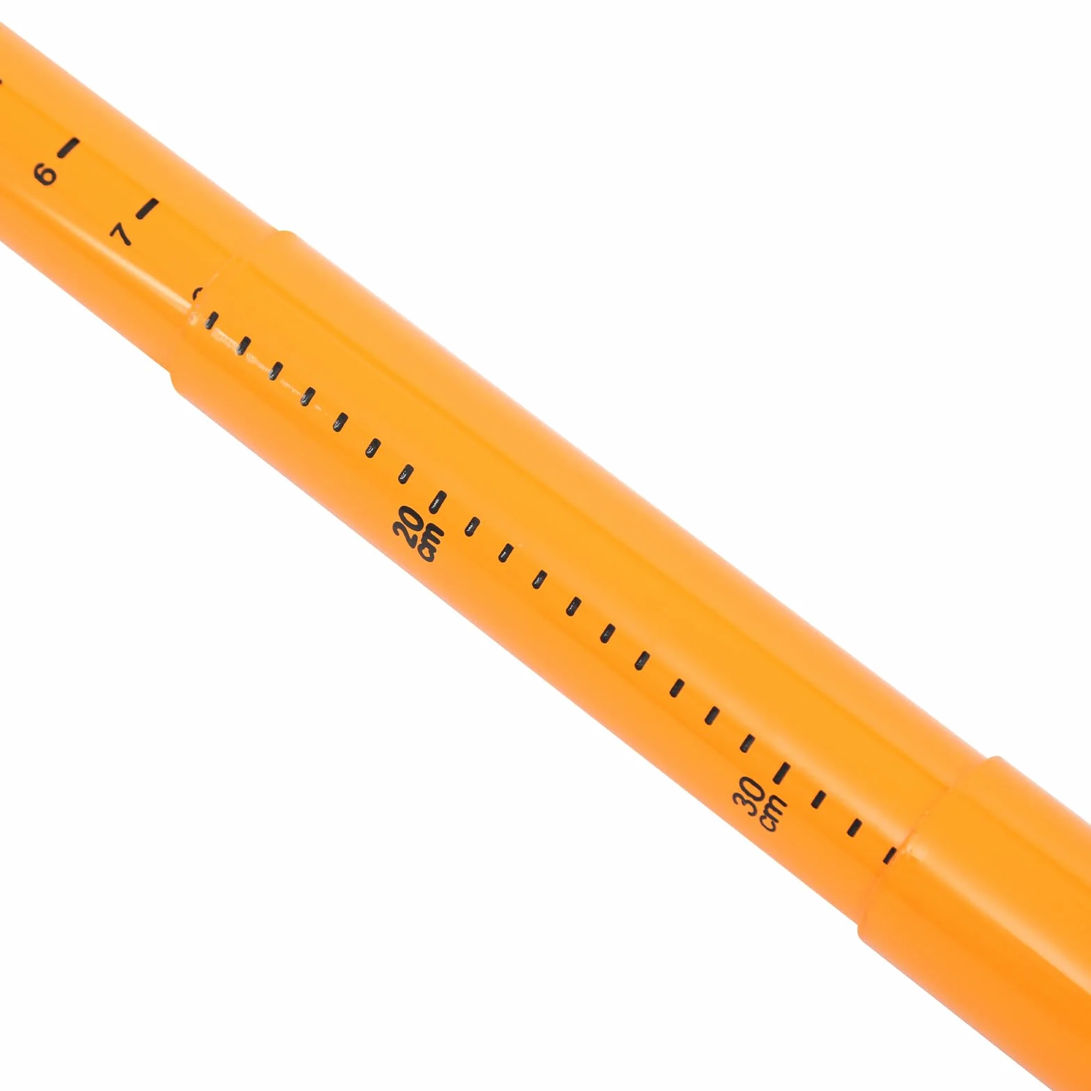 Bastone di misurazione dell'altezza 6 m fibra di vetro non conduttiva scala ad alta visibilità precisione ± 0,39 pollici con custodia