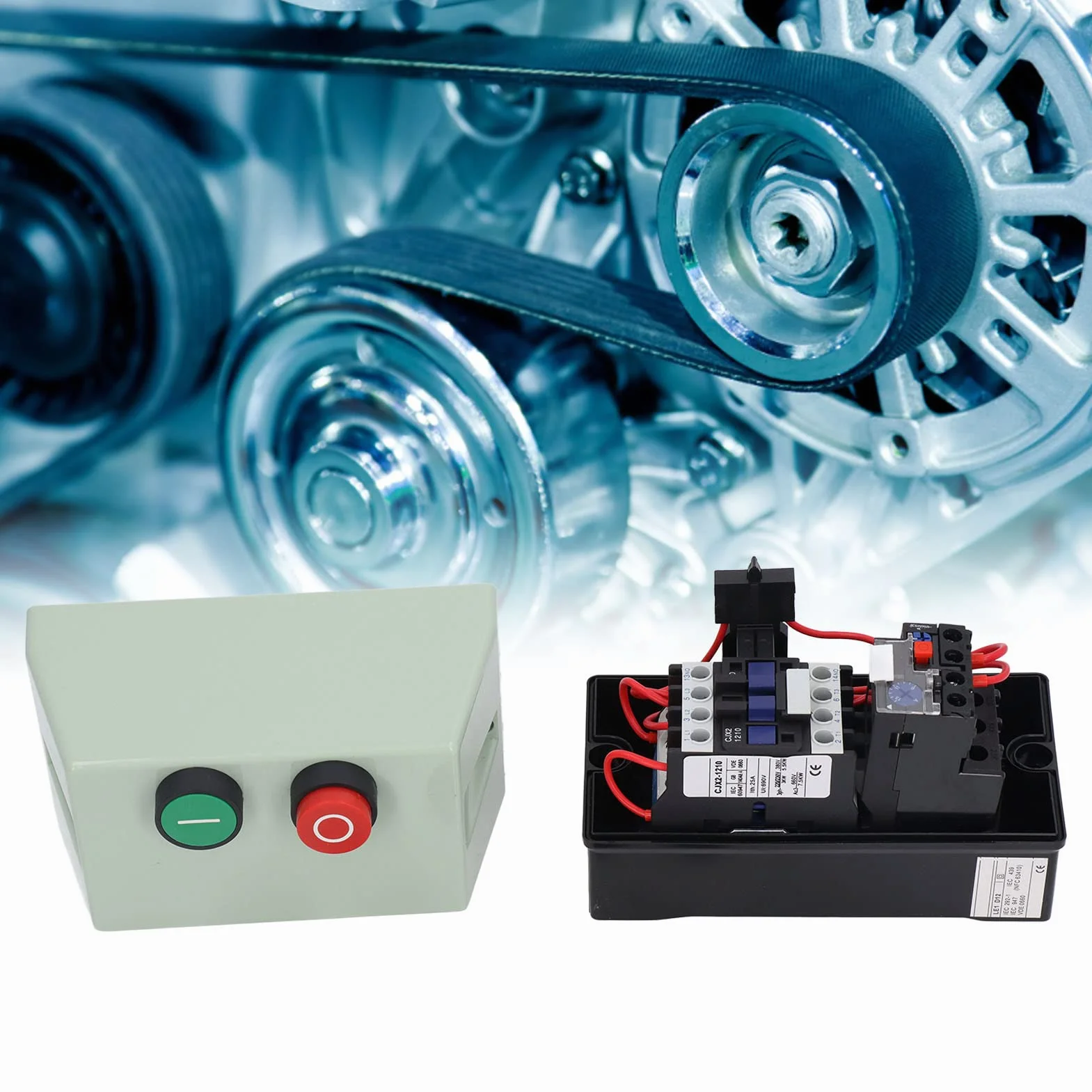 LE1D12M7 Avviatore magnetico Monofase impermeabile 220/230 V Interruttori di controllo avviamento motore Convertitori trifase 380/400 V Scatola interruttore magnetica ignifuga