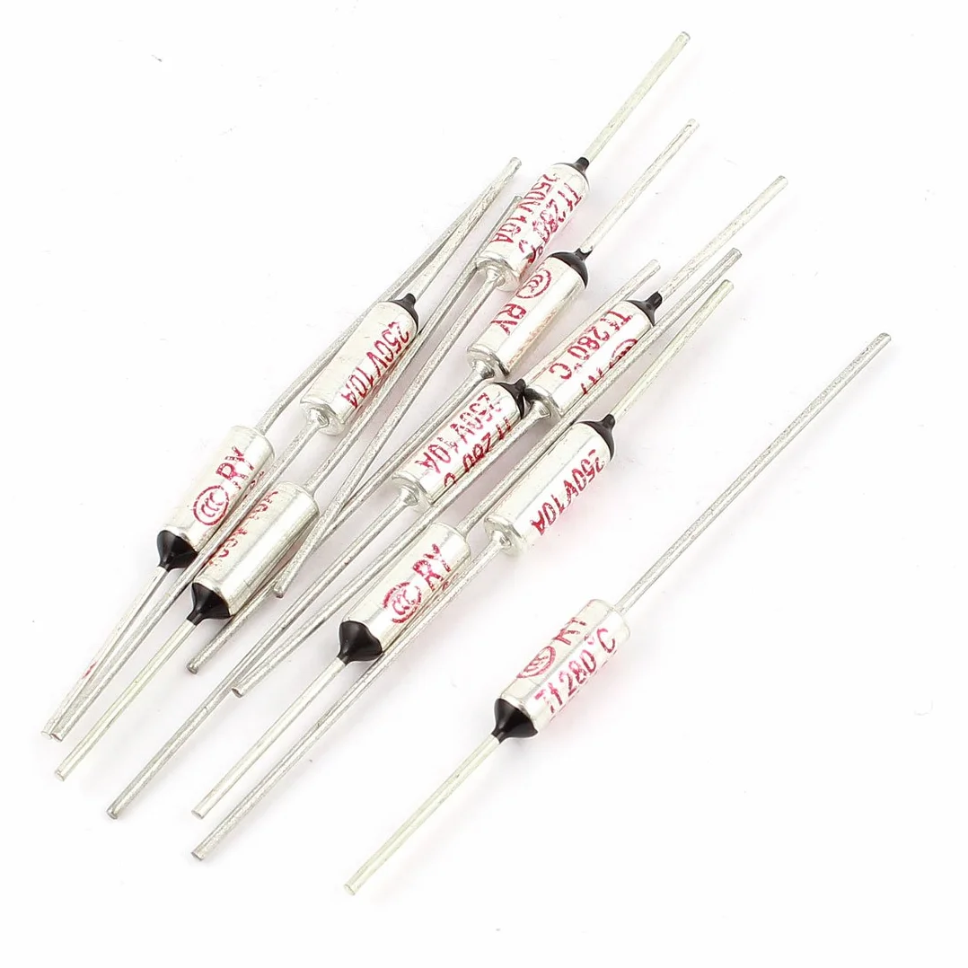 Aexit 10 Pcs RY TF 280 Fusibile termico AC 250V 10A