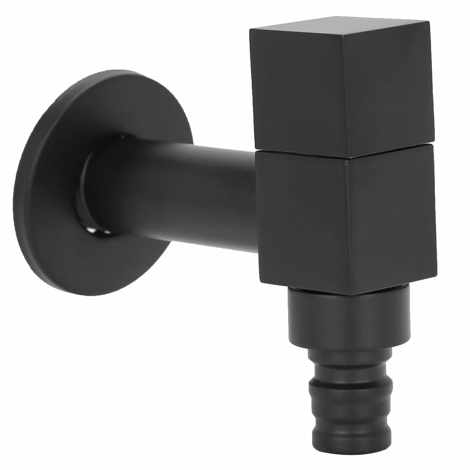 G1/2 filettata tutta la lavatrice del rubinetto quadrato di rame da 4 minuti rubinetto a parete a parete fredda per bagno per bagno, lavandino della scopa, balcone, cucina