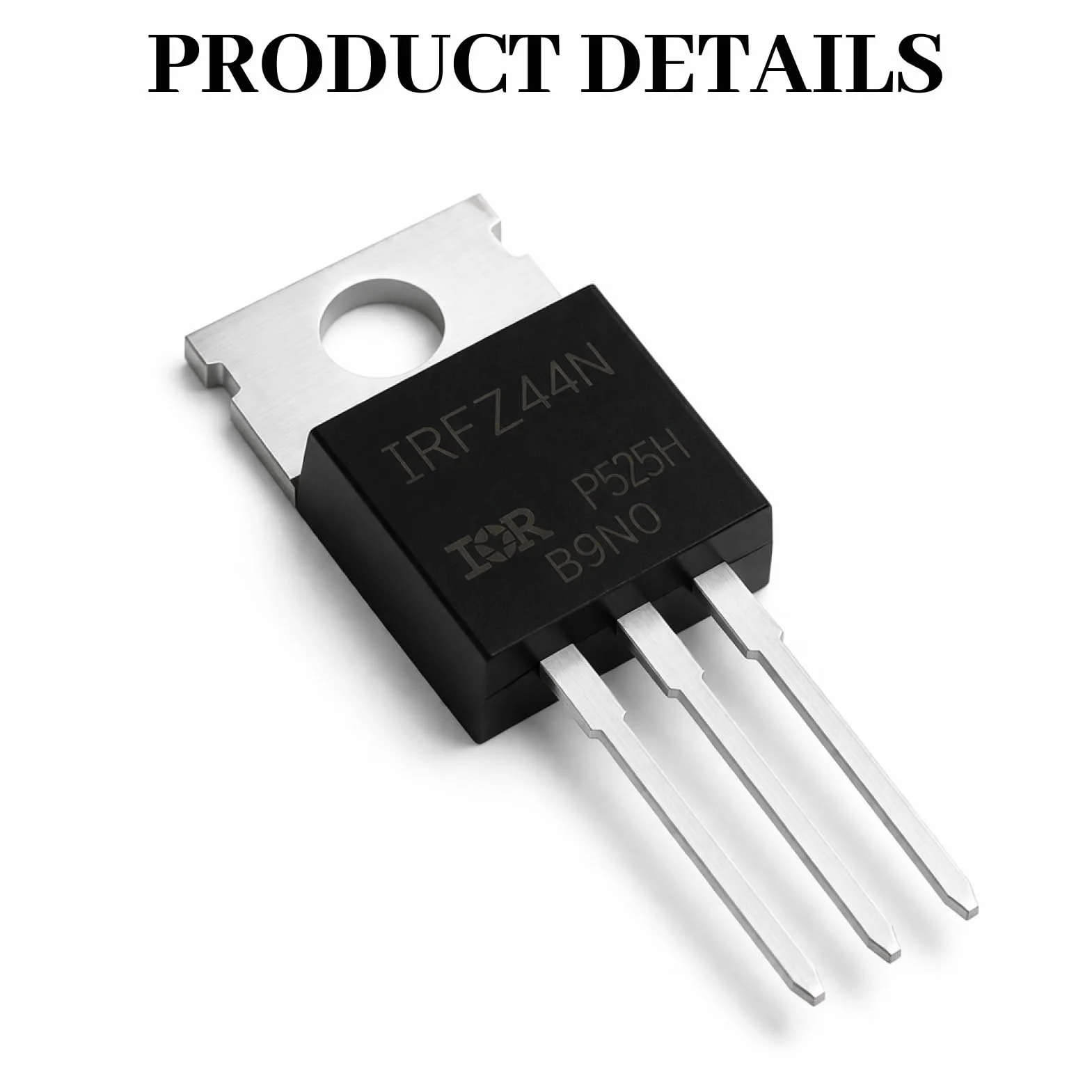 IRLZ44N MOSFET N canale 55V 47A TO-220AB Transistor set MOSFET di potenza per progetti elettronici