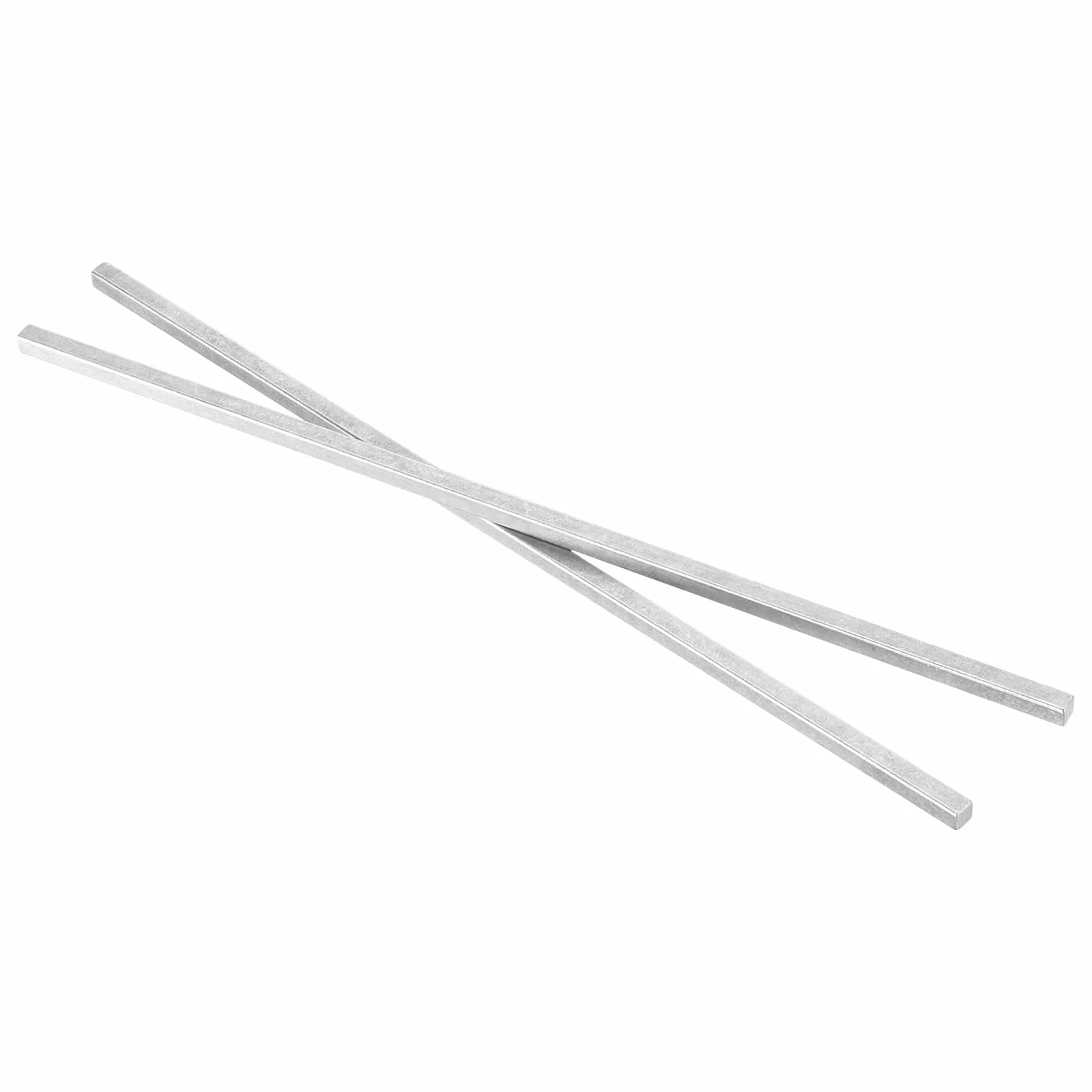 QUARKZMAN Chiavetta Quadrata In Acciaio 1/4" x 1/4" x 12" Barre In Acciaio 45# Trafilato A Freddo Per Giunto Del Cambio Argento