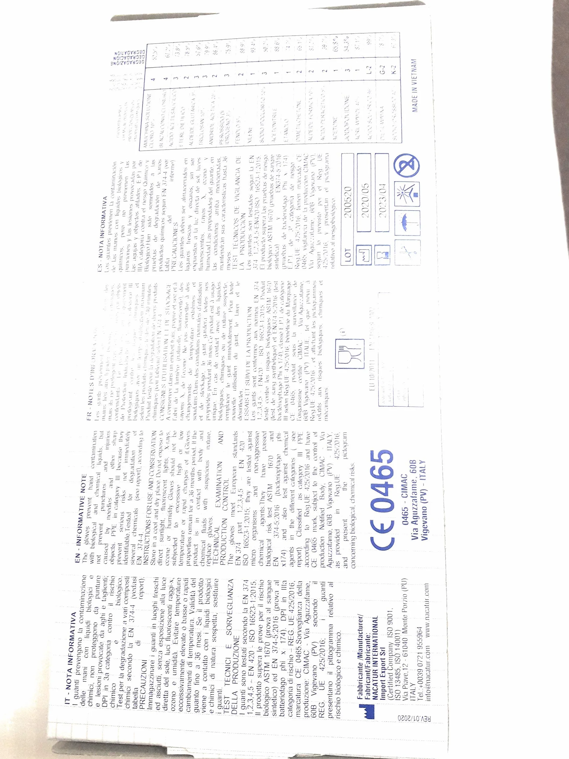 Naturex 626 Nitryl Rękawice Rozmiar M 500g 100 sztuk