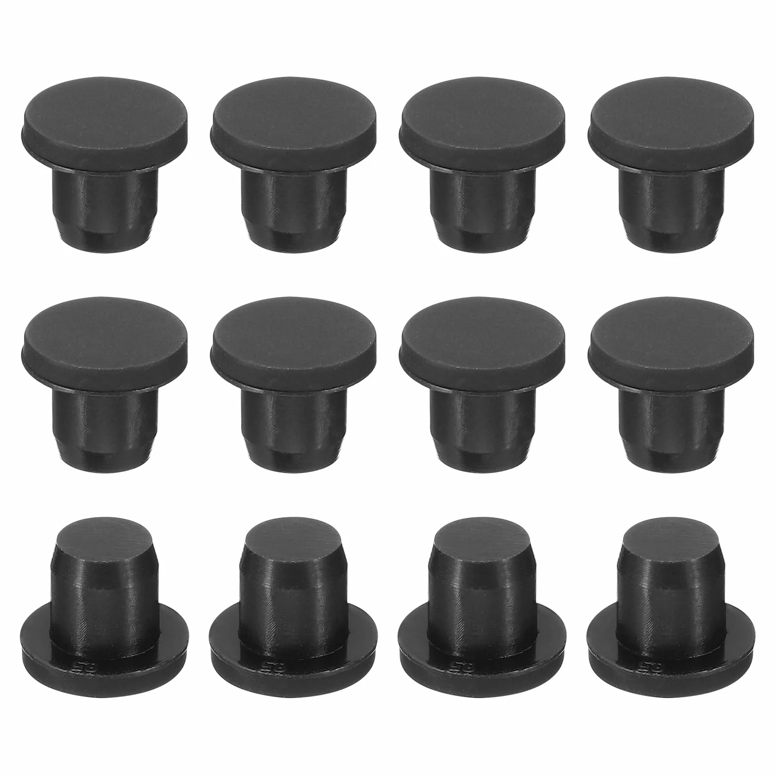 QUARKZMAN Silicone Gomma Tappo Fori 8-8,5mm Tappi Flessibili Morbidi Copriforo Nero