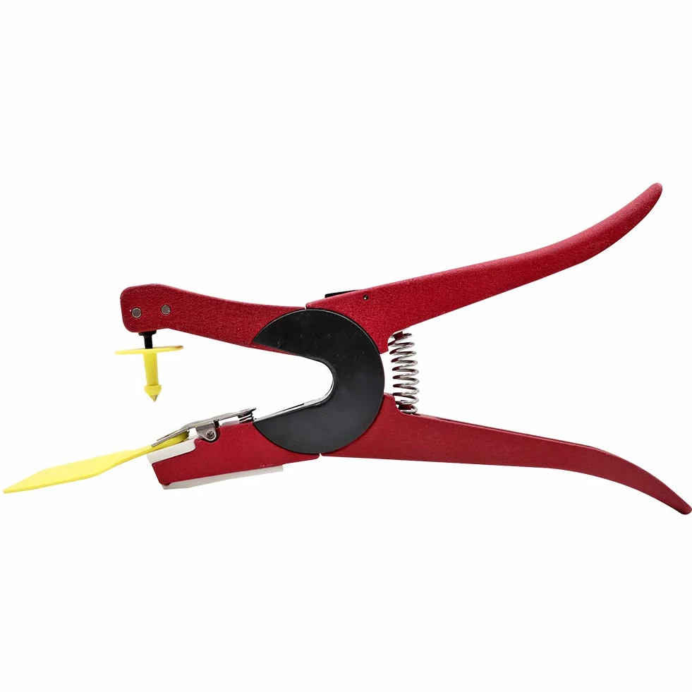 Pinze per Etichette Auricolari, Applicatore Universale per Bestiame Bovino, Pecore, Mucca, Punzonatrice per Etichette Auricolari, con Perno di Ribaltamento (Girevole a 90 Gradi)