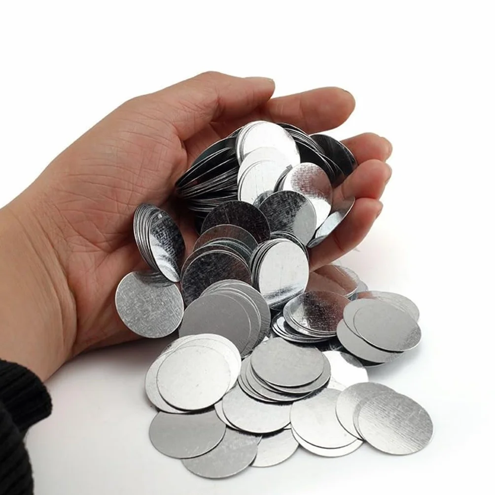 Lamiera di Ferro Rotonda Ultrasottile 100 Pezzi 0,5 mm Lamina Rettangolare 10x0,5mm per Magneti