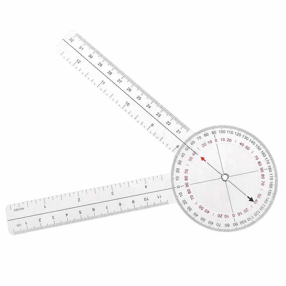 Goniometro Medico 33 cm Righello Calibrato Ortopedia Angolo Dito Spinale