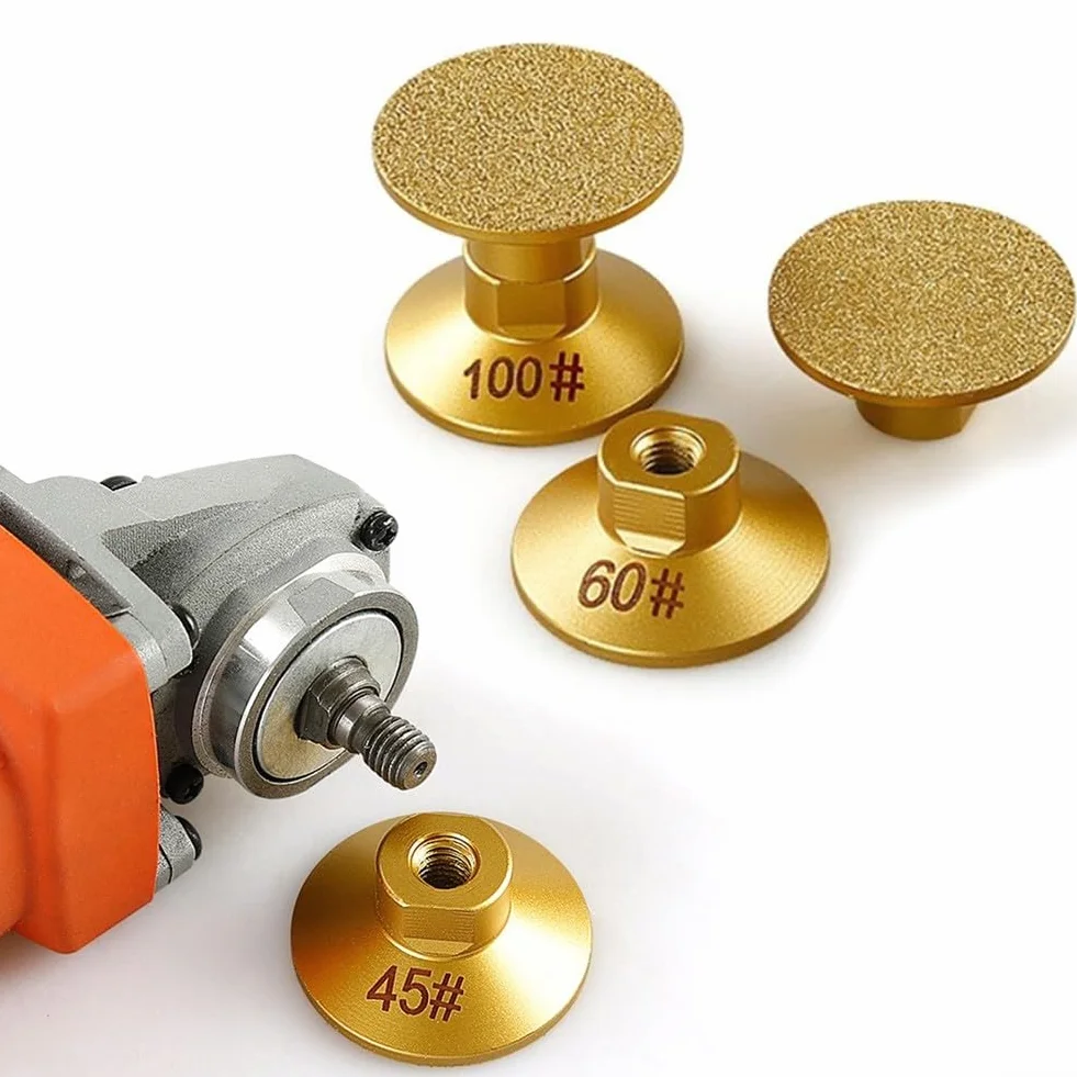 Set di mole brasate 50 mm 3 pezzi per marmo granito quarzo calcestruzzo