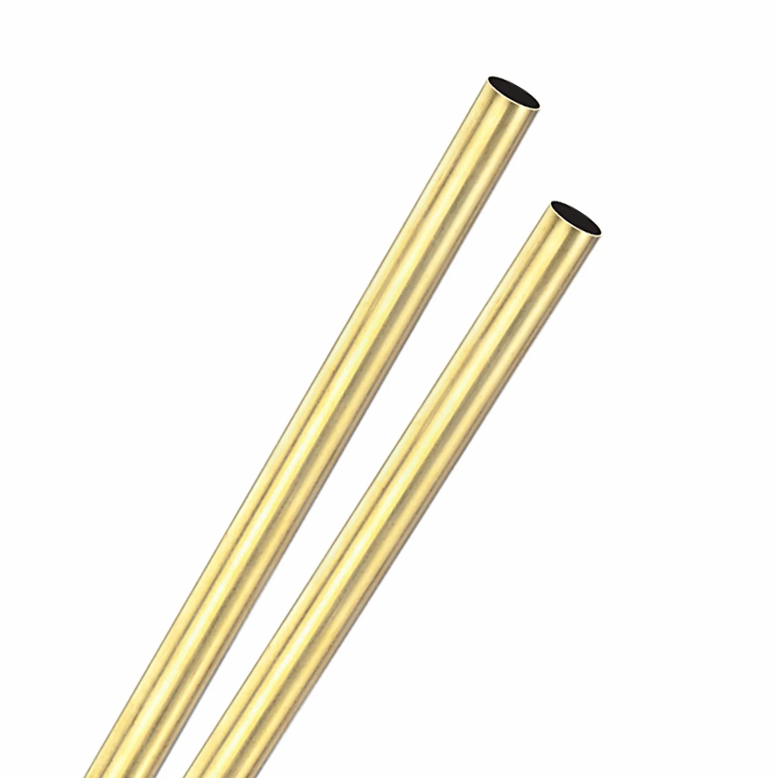 M METERXITY 2-Pz Tubo Rotondo Ottone 300mm 10mm OD Spessore Parete 0.2mm Tubazione Ottone H65 Senza Saldatura Tubo Dritto Metallo