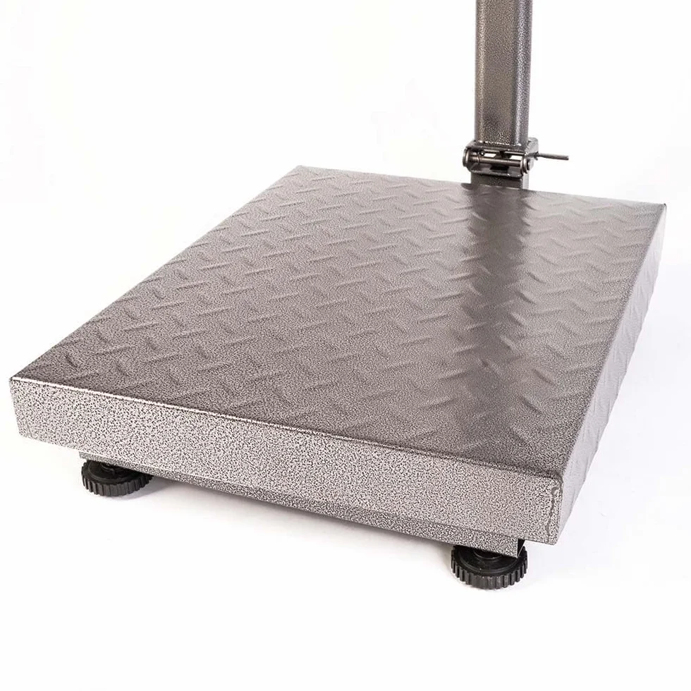 SQUADO Bilancia Digitale Professionale 300 kg Display LCD Base Acciaio Inox Piattaforma Antiscivolo
