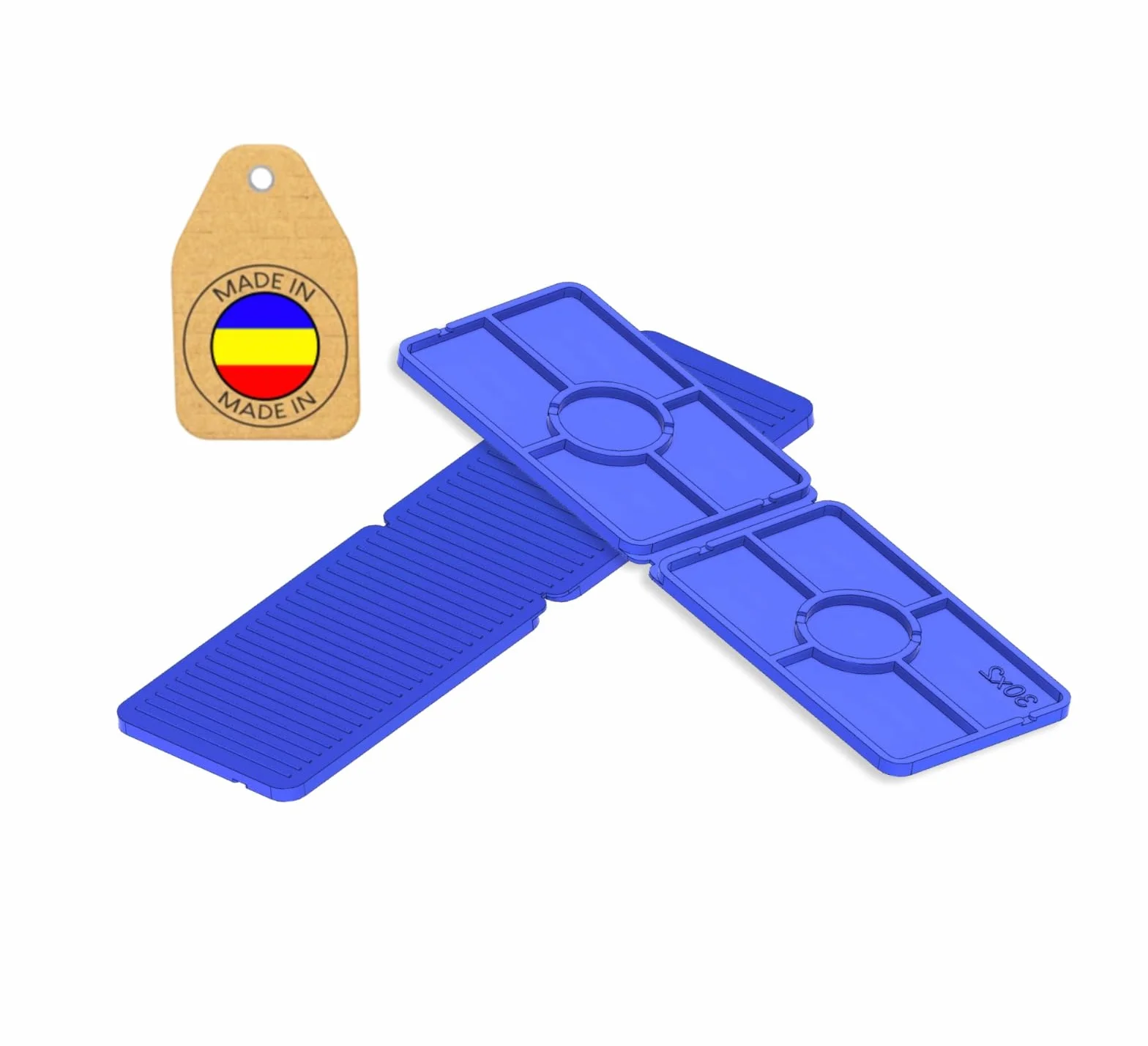 50 Spessori Plastica Divisibili 30x100 mm Distanziatori Piastrelle PVC Finestre 1-5 mm