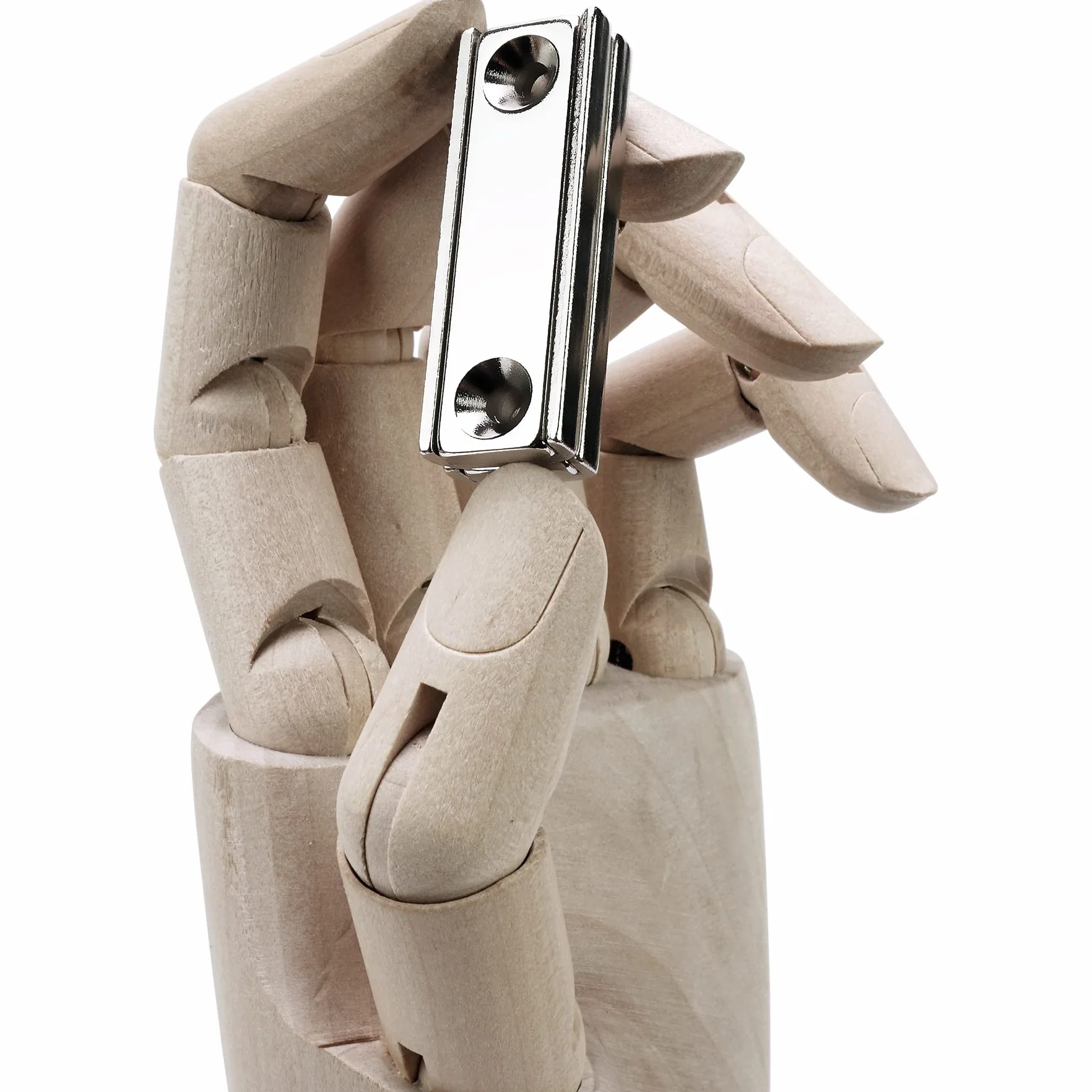 Sensei 2 pezzi Magnete rettangolare al neodimio 40x13,8x5 mm con fori per viti, capacità di carico 15 kg + 2 rondelle in acciaio + 8 viti incluse
