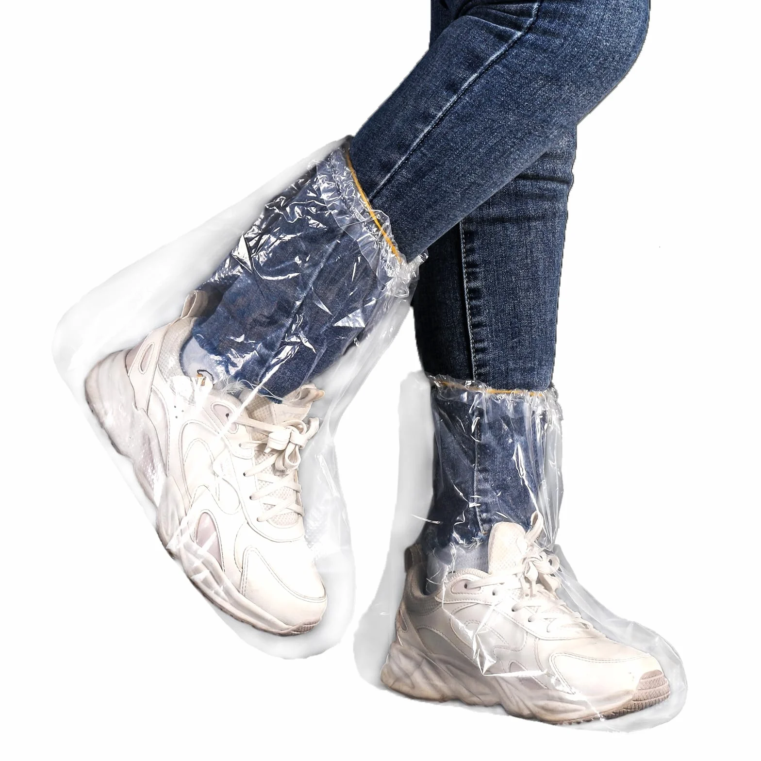Coperture Impermeabili per Scarpe da Pioggia con Elastico, Copriscarpe Trasparenti Antiscivolo per Uomini e Donne