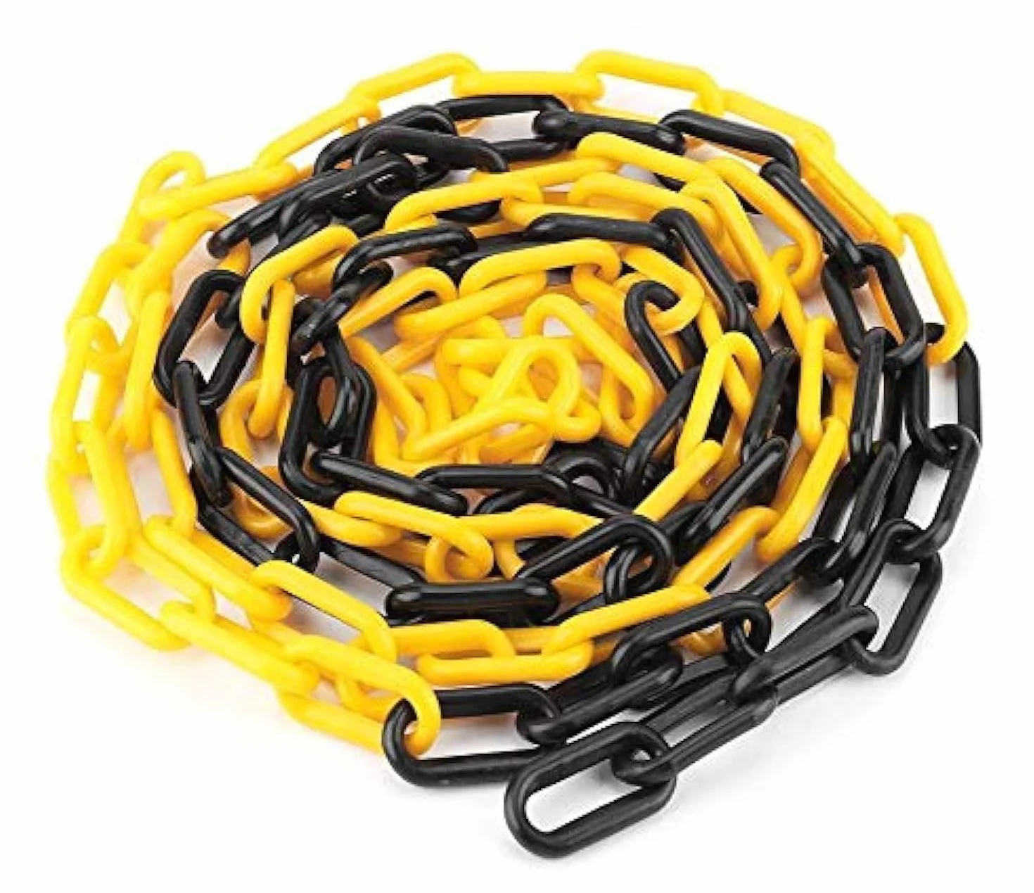 Catena in Plastica Nera e Gialla 6mm 25,0 metri