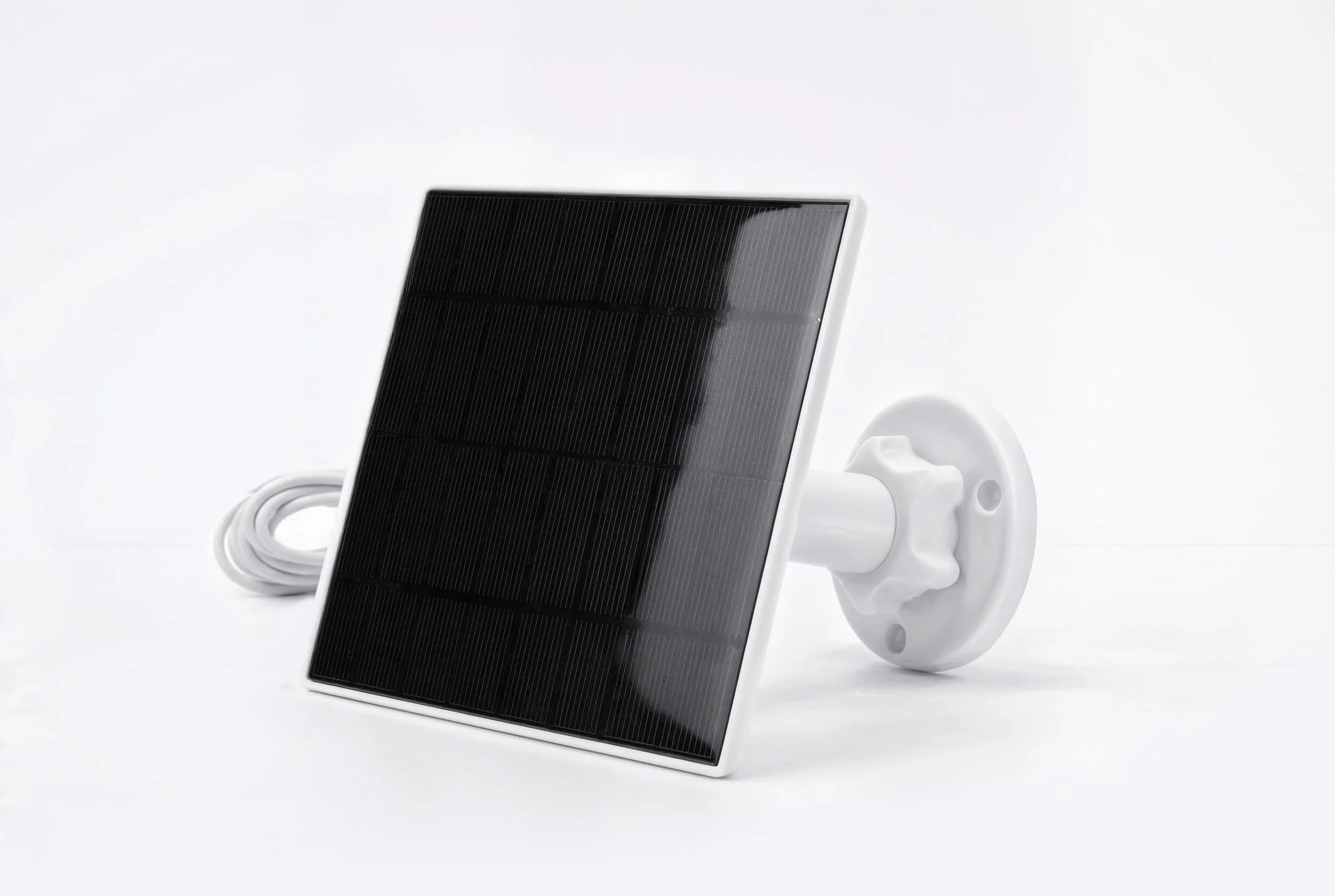 Pannello Solare per Videocamera di Sicurezza, Ricarica Continua 24/7, Nero, Silicio Cristallino, Resistente alle Intemperie IP65
