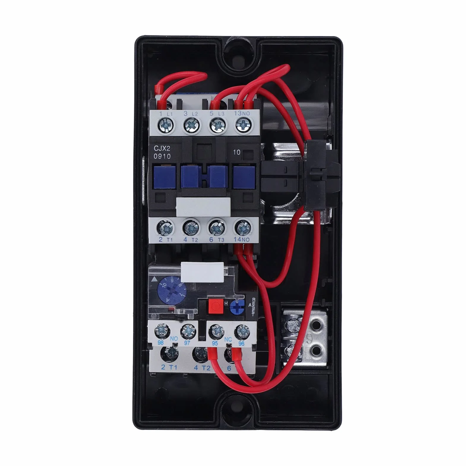 Avviamento Motore Magnetico Monofase, IP55 Scatola Interruttore Controllo Motore Elettrico 7-10A 220/230V 3HP, ABS, per Compressori Aria, Pompe Idrauliche, Motori Agricoli