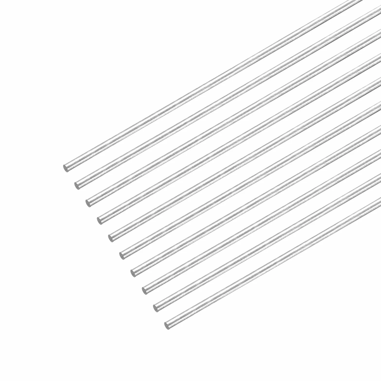 sourcing map Aste rotonde in acciaio inox 304, 0,8 mm x 300 mm, confezione da 10