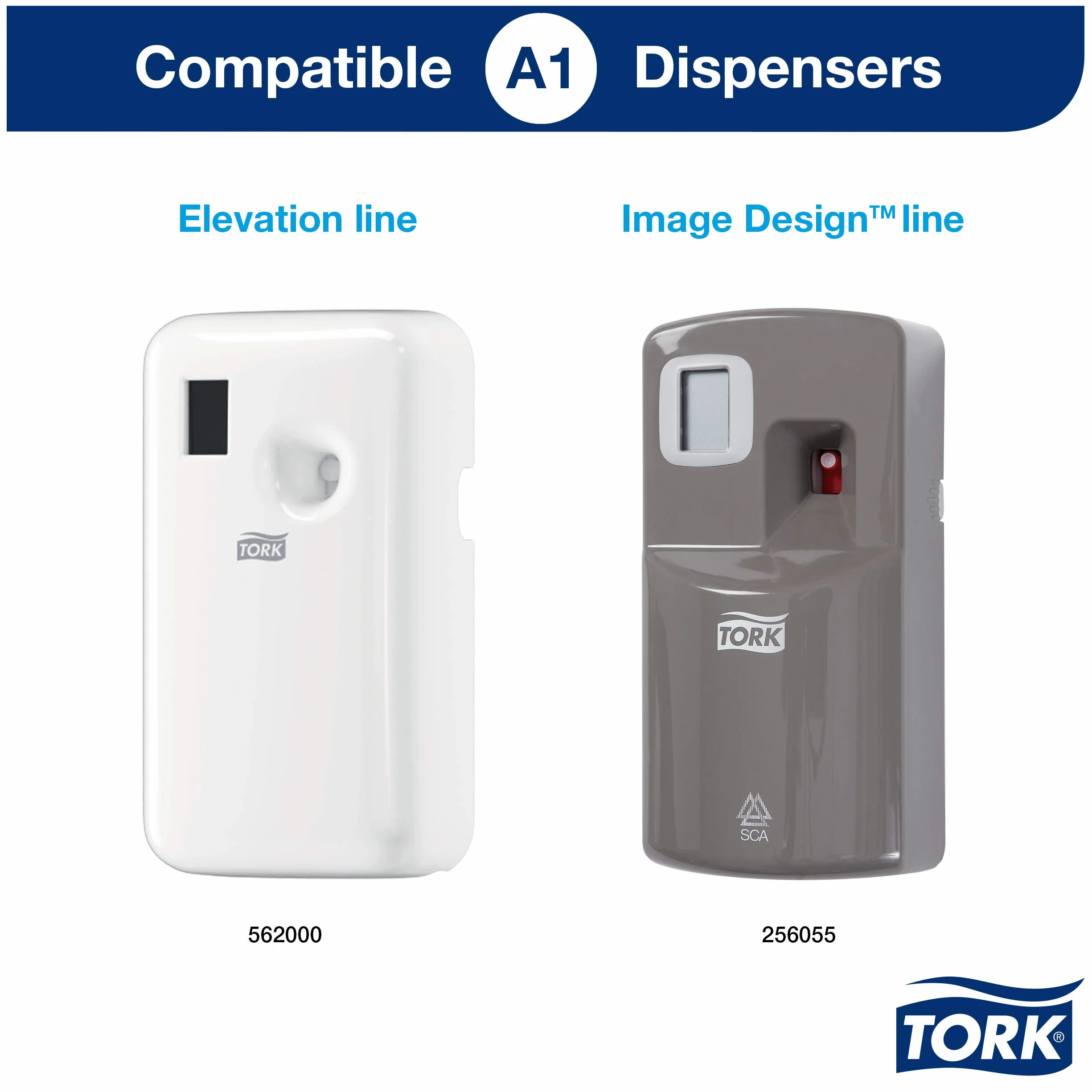 Tork 236052 Deodorante Spray Premium Floreale / Ricarica da 75 ml per dispenser, compatibile con sistema A1, numero di dosi: 3000